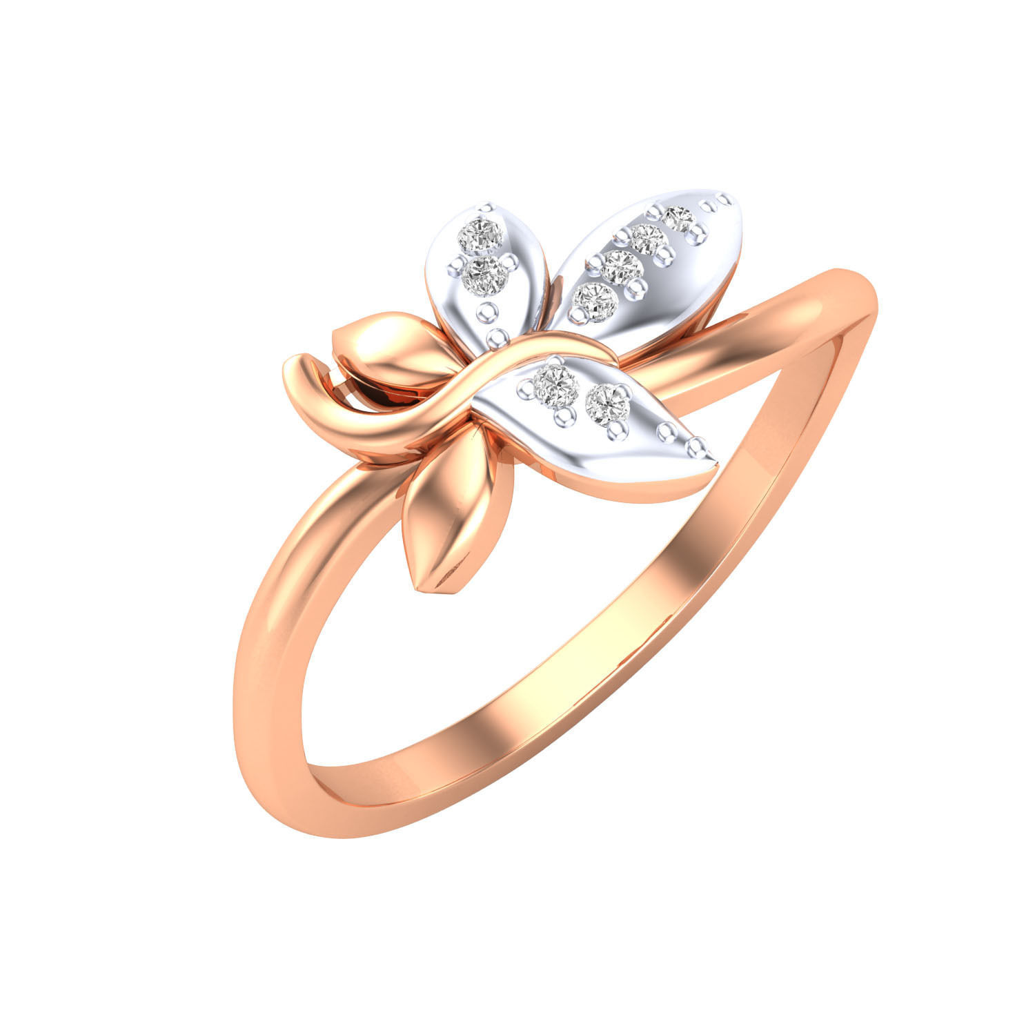 Women Wedding Engagement Ring STL OBJ FBX Renders Details 3D print model_3