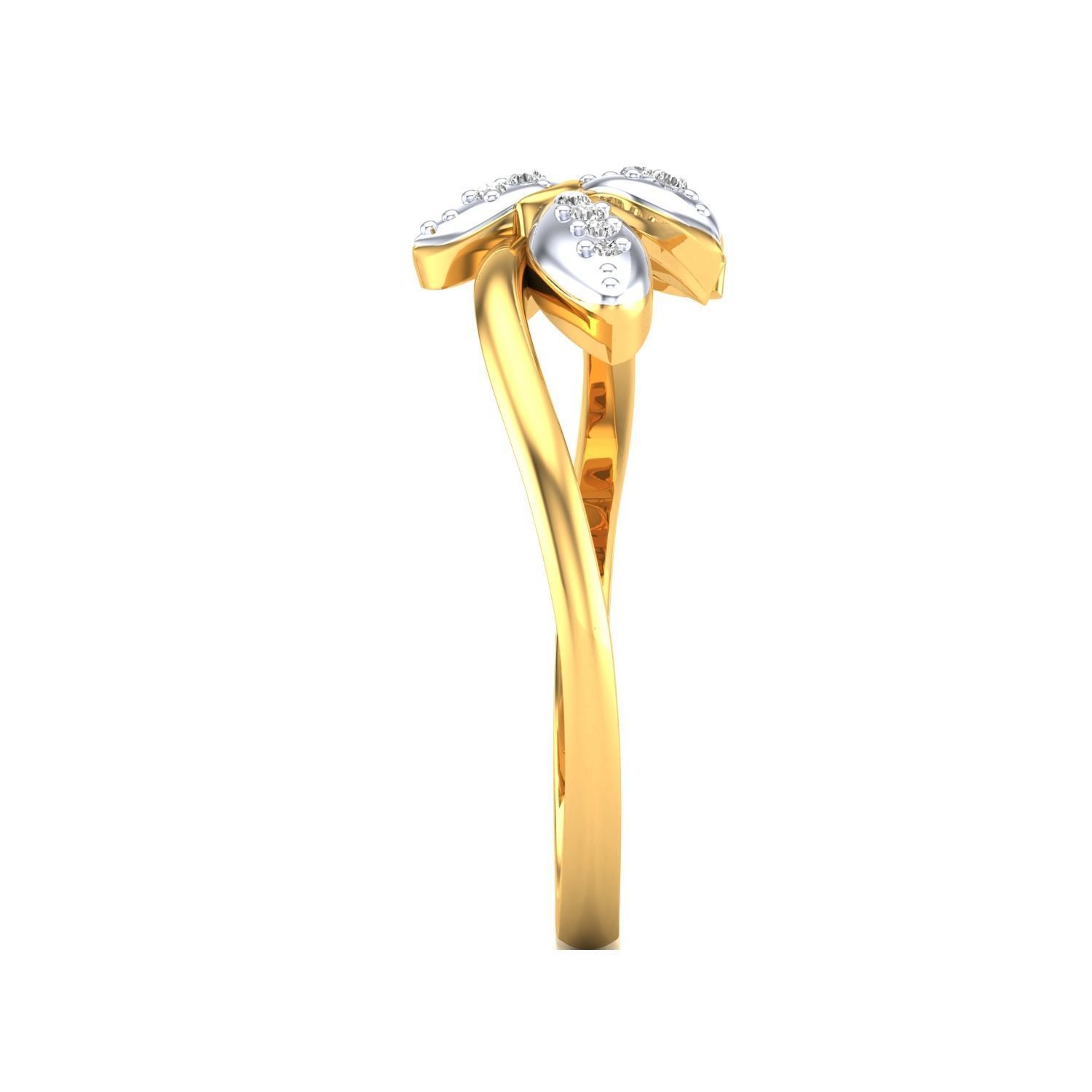 Women Wedding Engagement Ring STL OBJ FBX Renders Details 3D print model_10