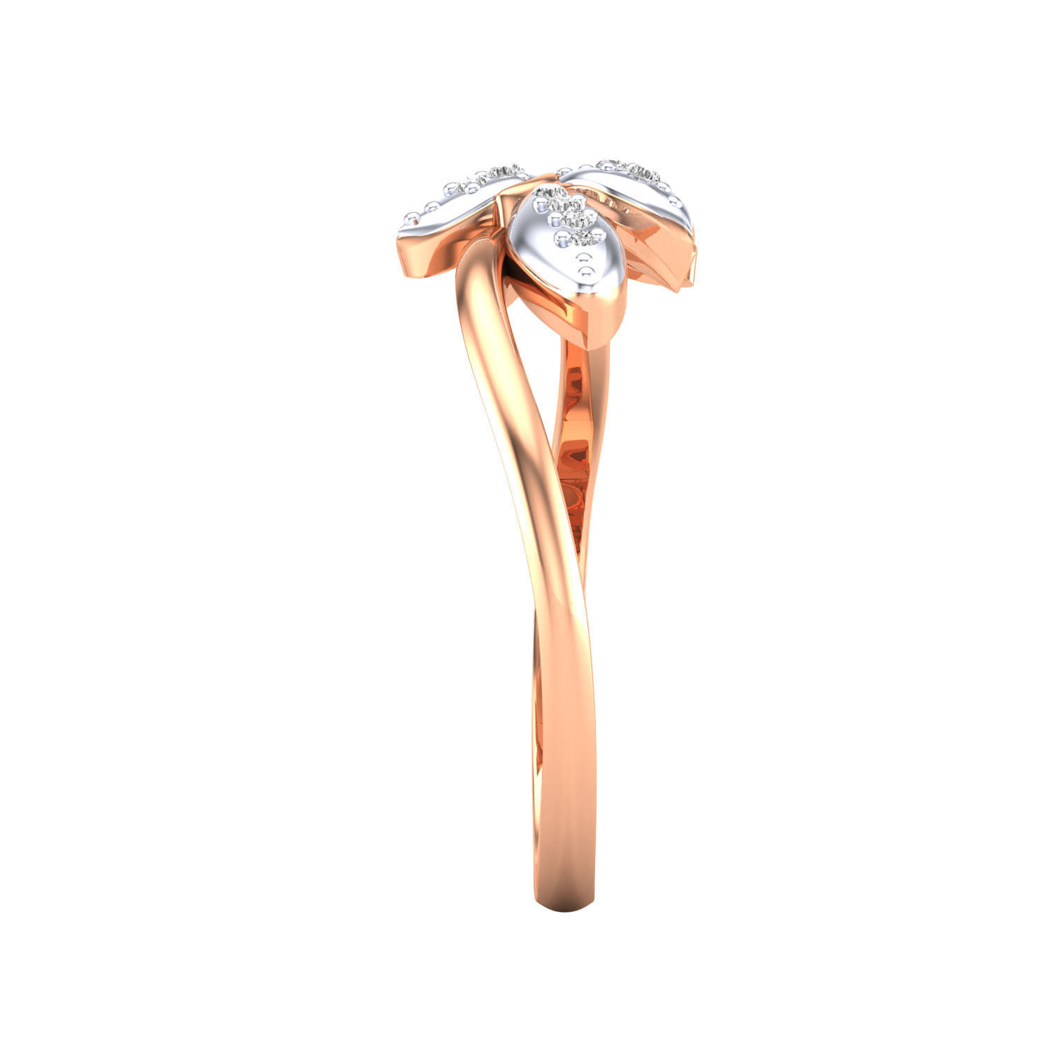 Women Wedding Engagement Ring STL OBJ FBX Renders Details 3D print model_7