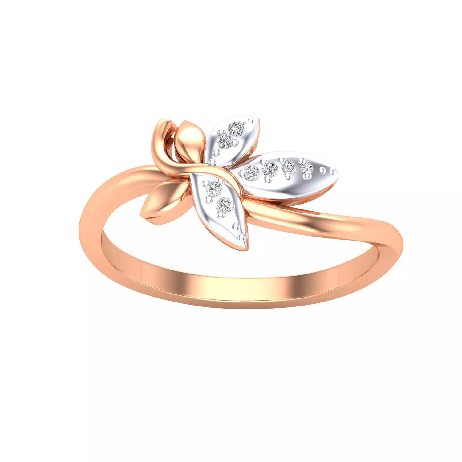 Women Wedding Engagement Ring STL OBJ FBX Renders Details 3D print model_0
