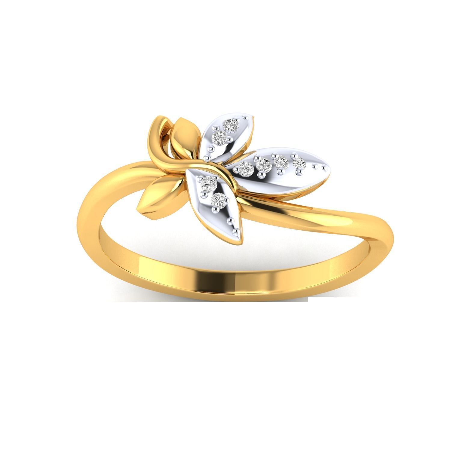 Women Wedding Engagement Ring STL OBJ FBX Renders Details 3D print model_13