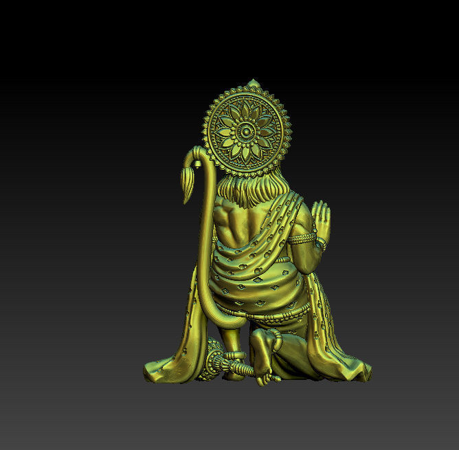 Hanumanji 3D print model_1
