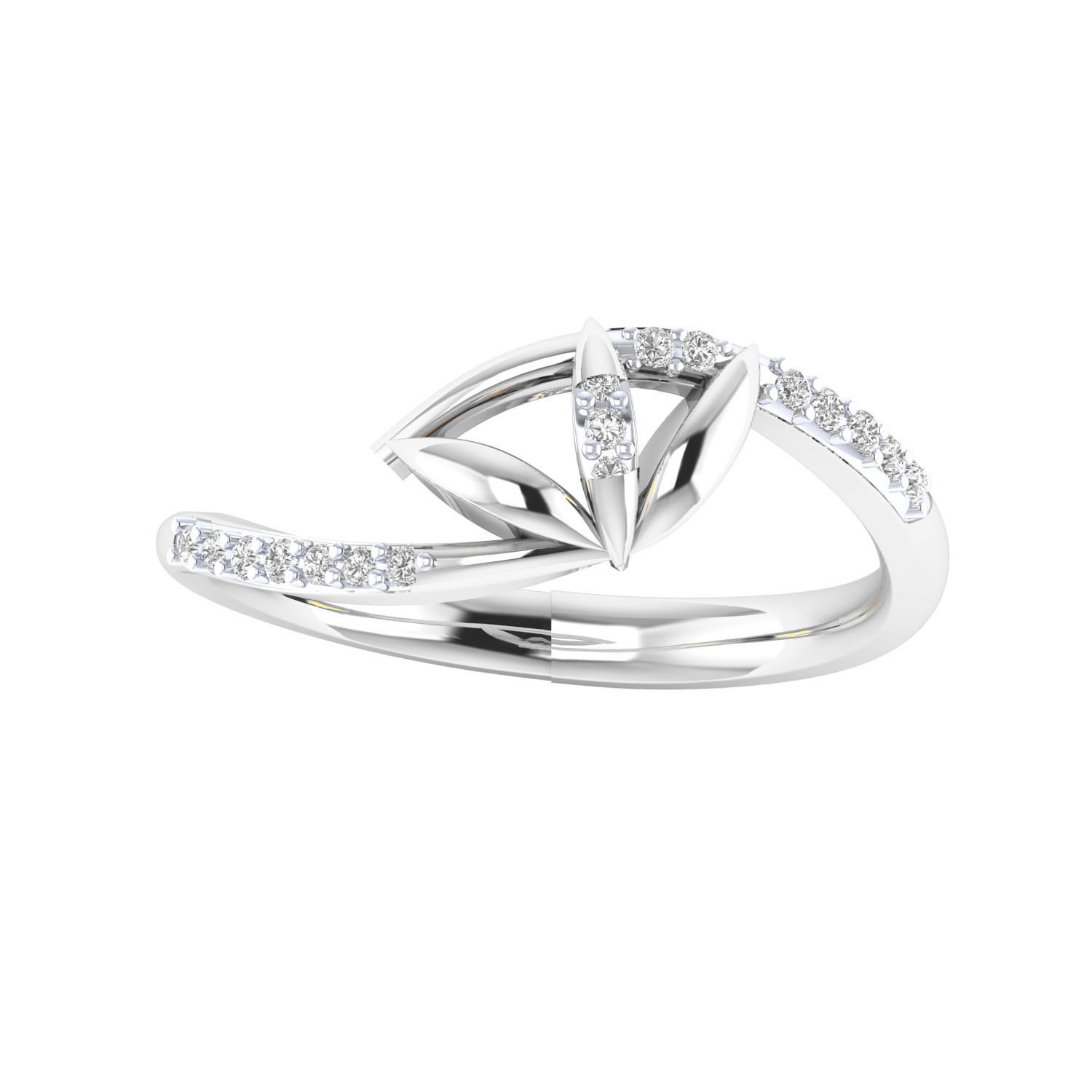 Women Wedding Engagement Ring STL OBJ FBX Renders Details 3D print model_21