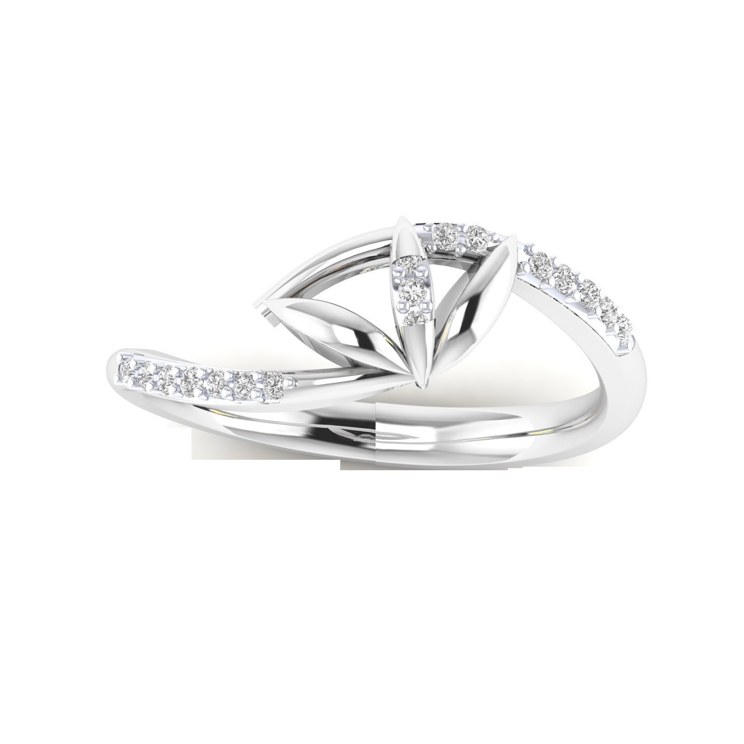 Women Wedding Engagement Ring STL OBJ FBX Renders Details 3D print model_22