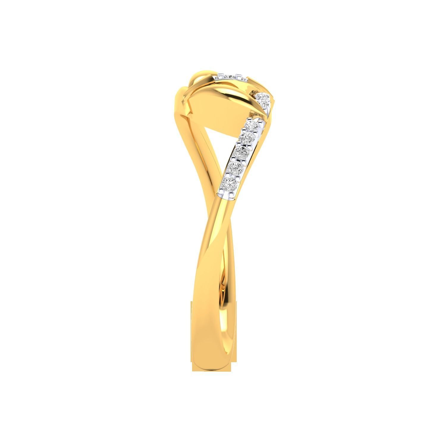 Women Wedding Engagement Ring STL OBJ FBX Renders Details 3D print model_8