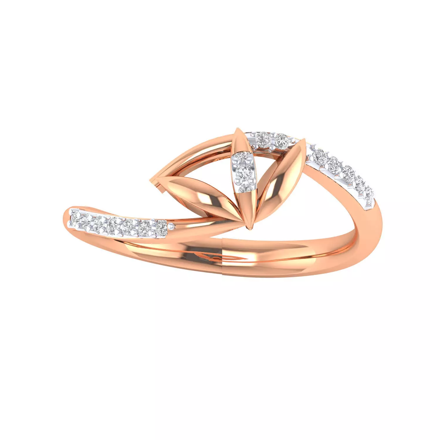 Women Wedding Engagement Ring STL OBJ FBX Renders Details 3D print model_0