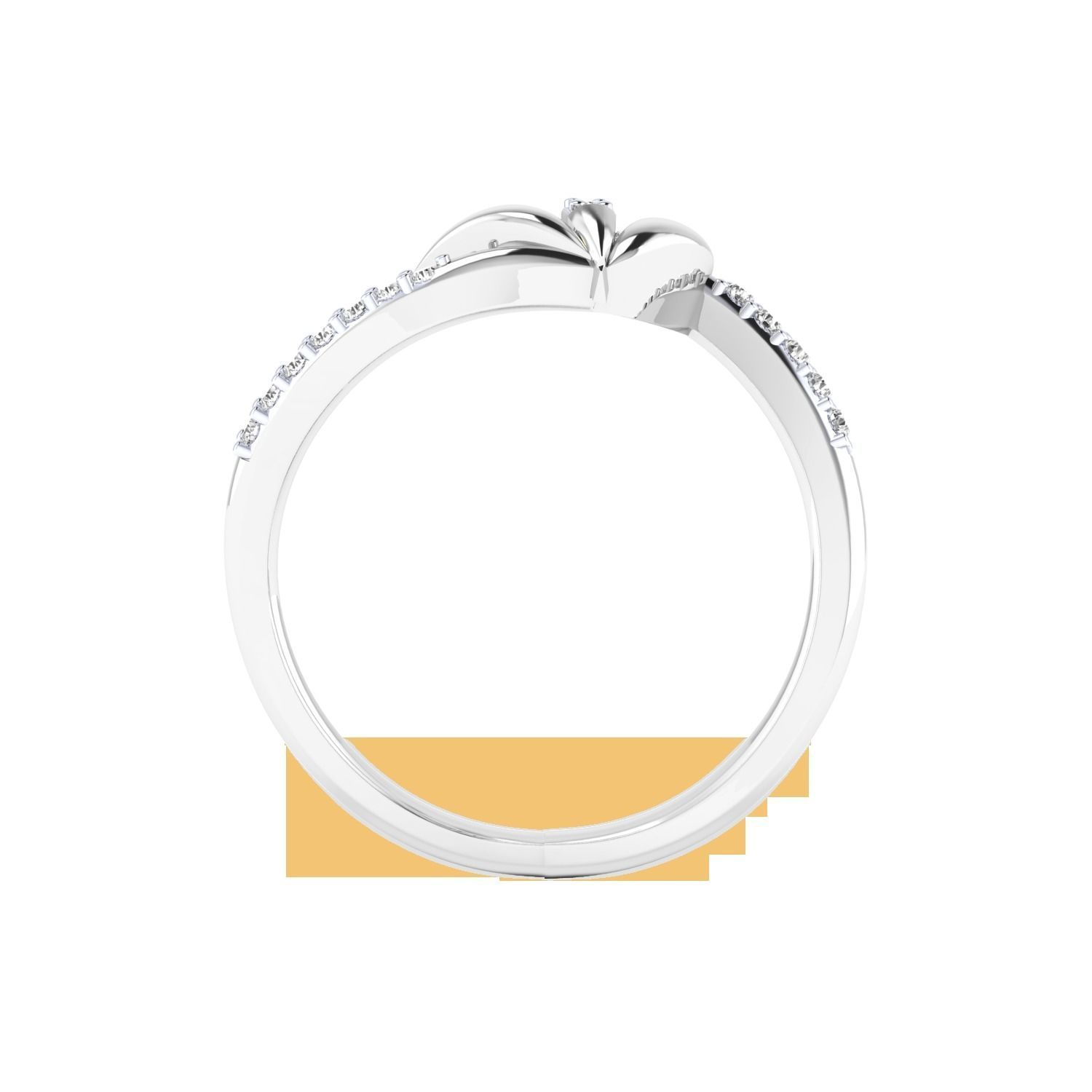 Women Wedding Engagement Ring STL OBJ FBX Renders Details 3D print model_23