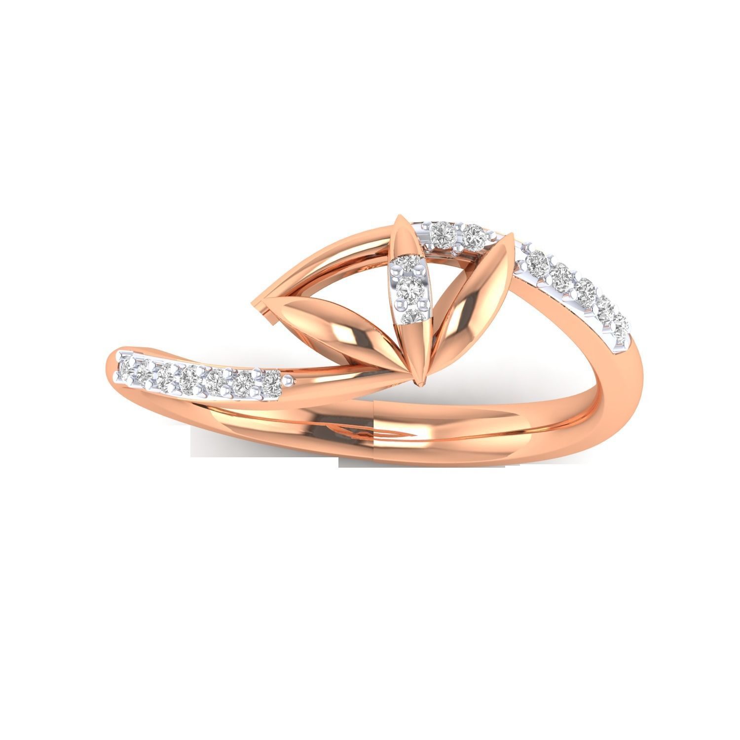 Women Wedding Engagement Ring STL OBJ FBX Renders Details 3D print model_9
