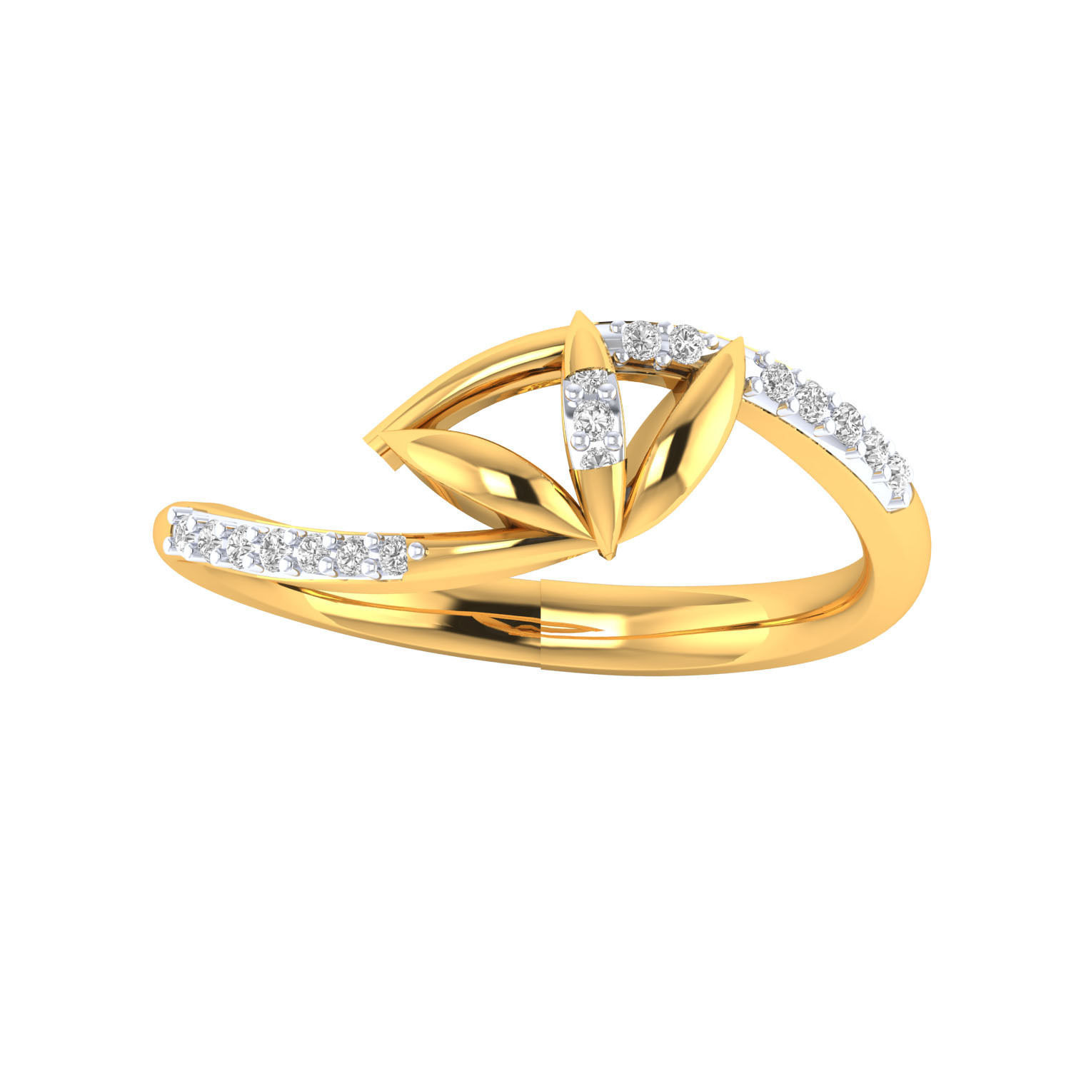 Women Wedding Engagement Ring STL OBJ FBX Renders Details 3D print model_10