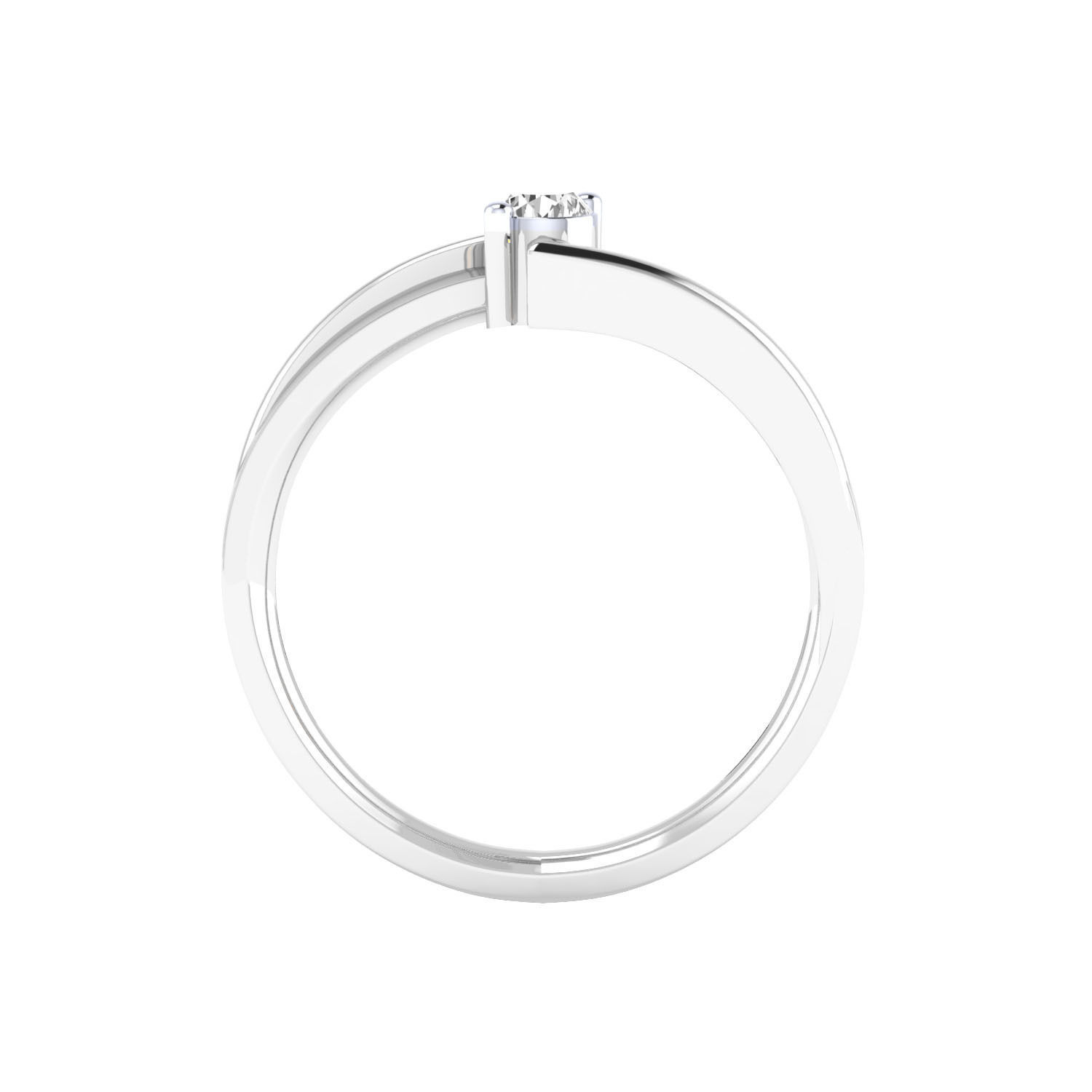 Women Solitaire Engagement Ring STL OBJ FBX Renders Details 3D print model_20