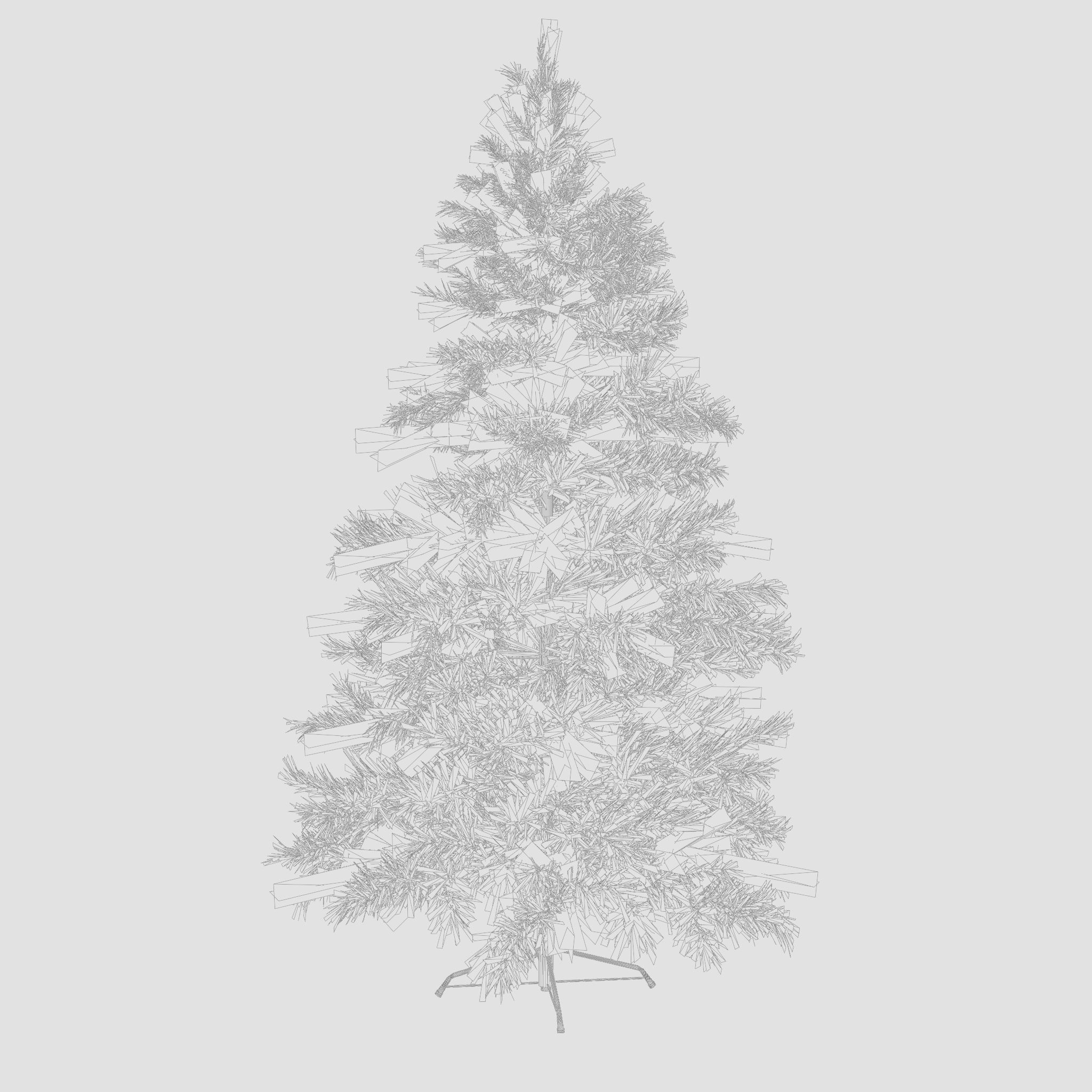 Artificial Christmas Tree 3D Model Low-poly 3D model_6