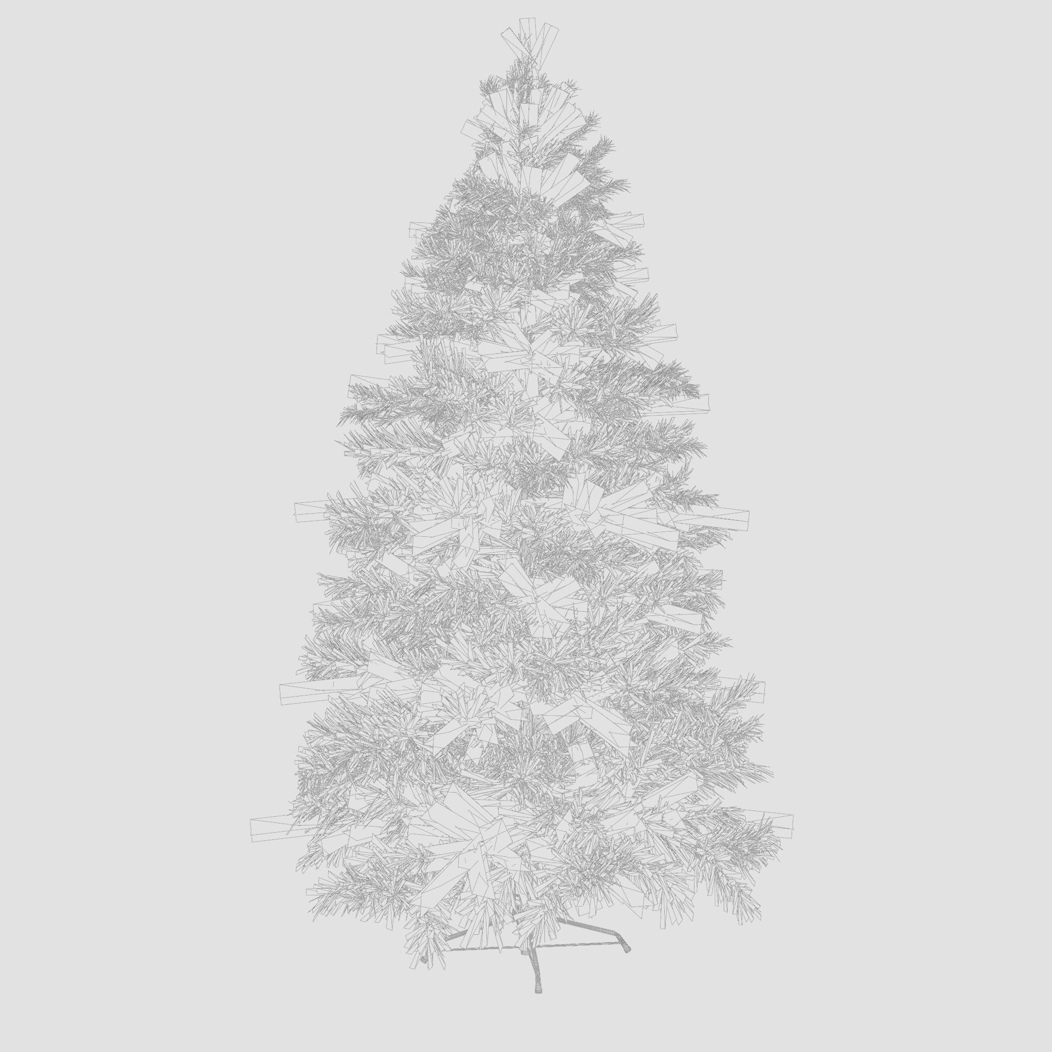 Artificial Christmas Tree 3D Model Low-poly 3D model_4