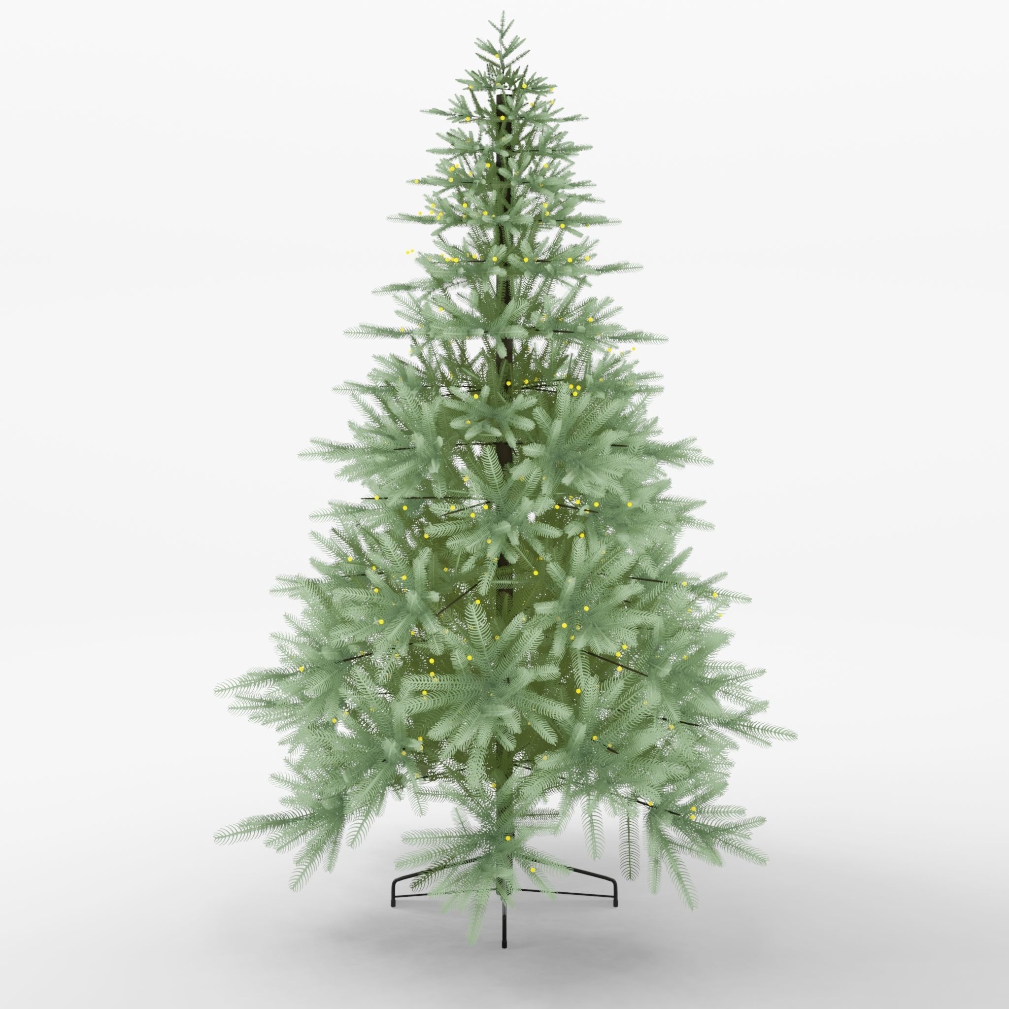 Artificial Christmas Tree 3D Model Low-poly 3D model_3
