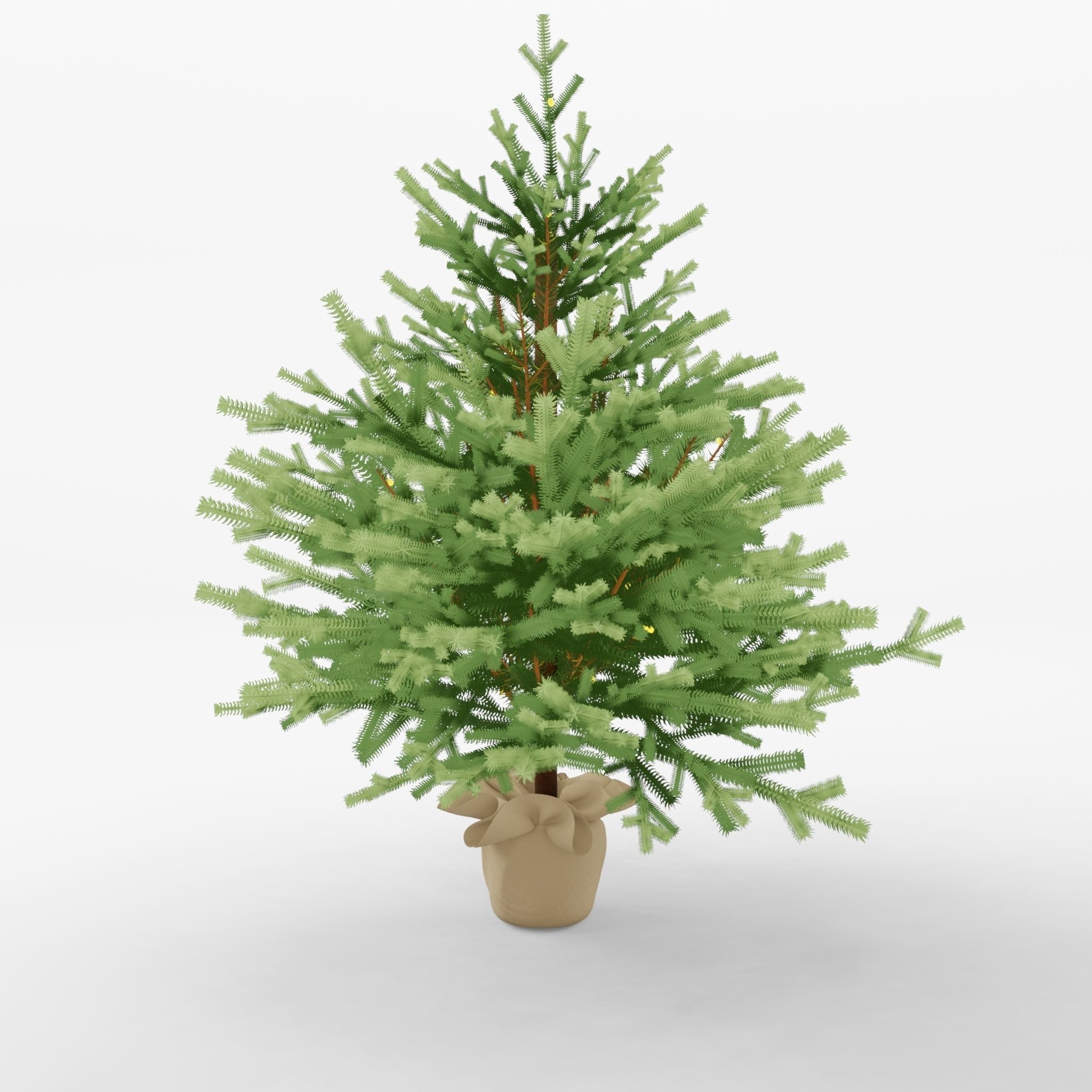Artificial Christmas Tree 3D Model Low-poly 3D model_3