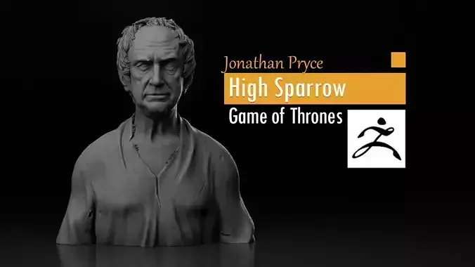 Jonathan Pryce - High Sparrow - Game of Thrones 3D print model