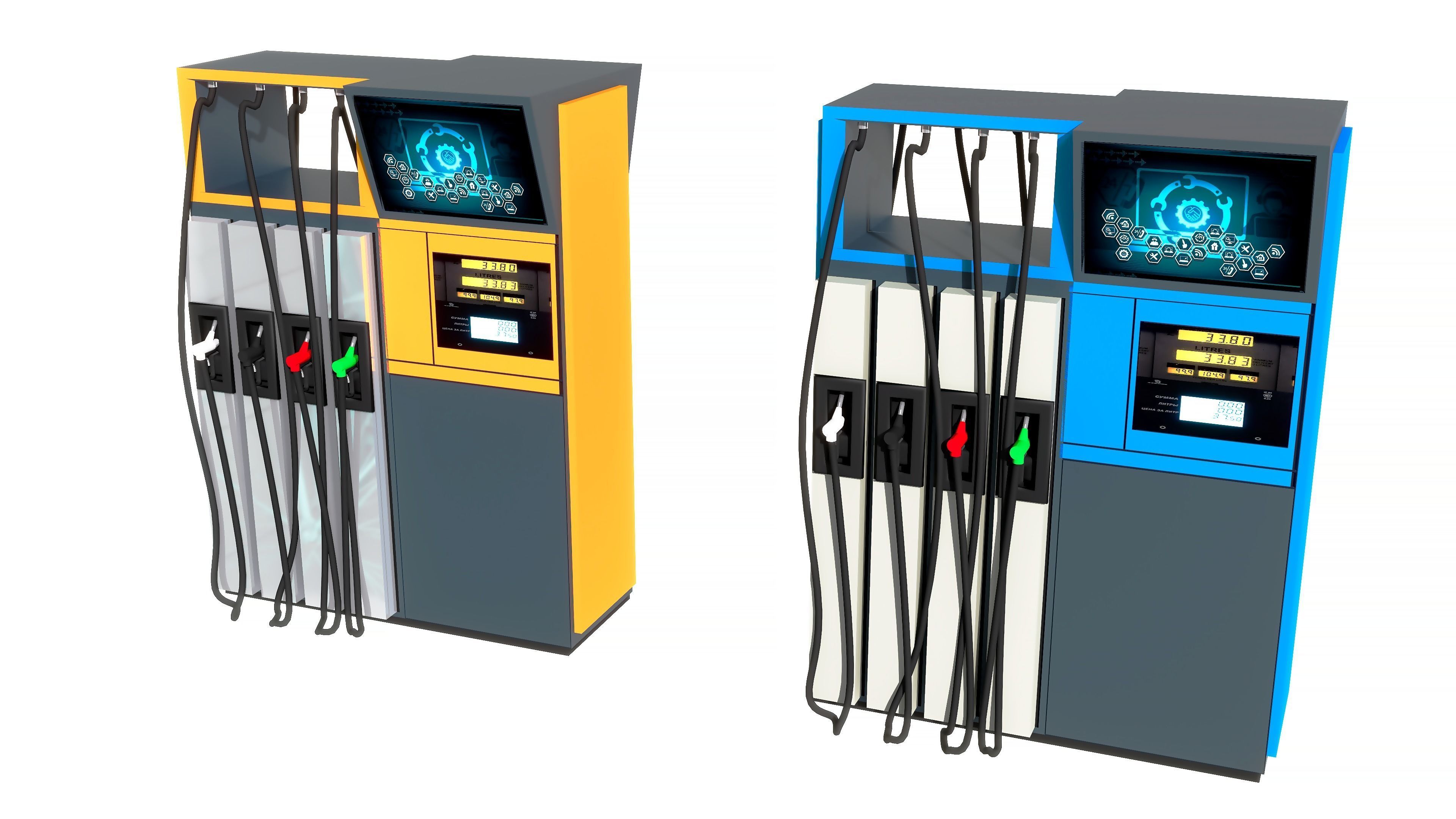 Fuel dispensers 3D model_4
