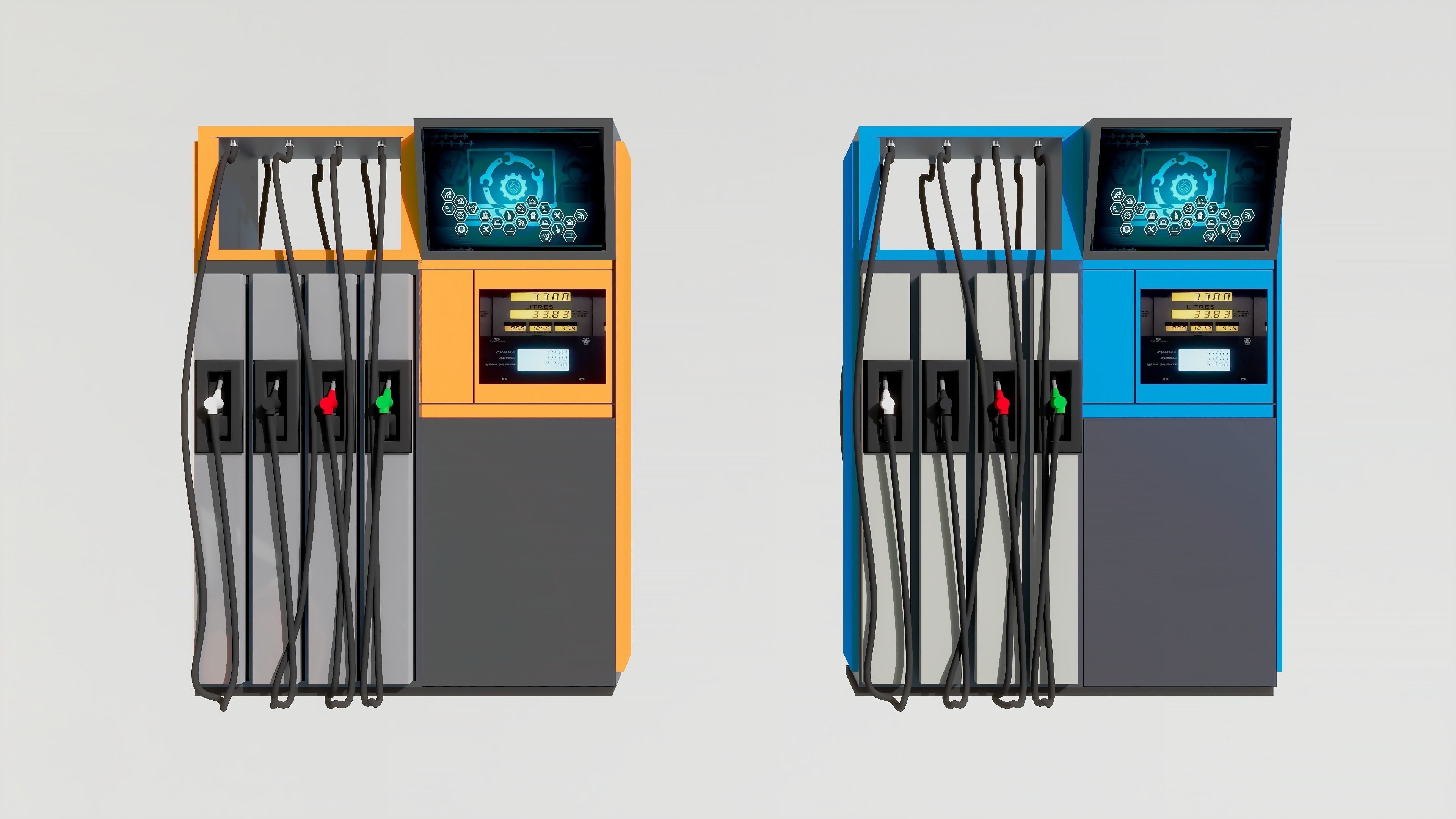 Fuel dispensers 3D model_2