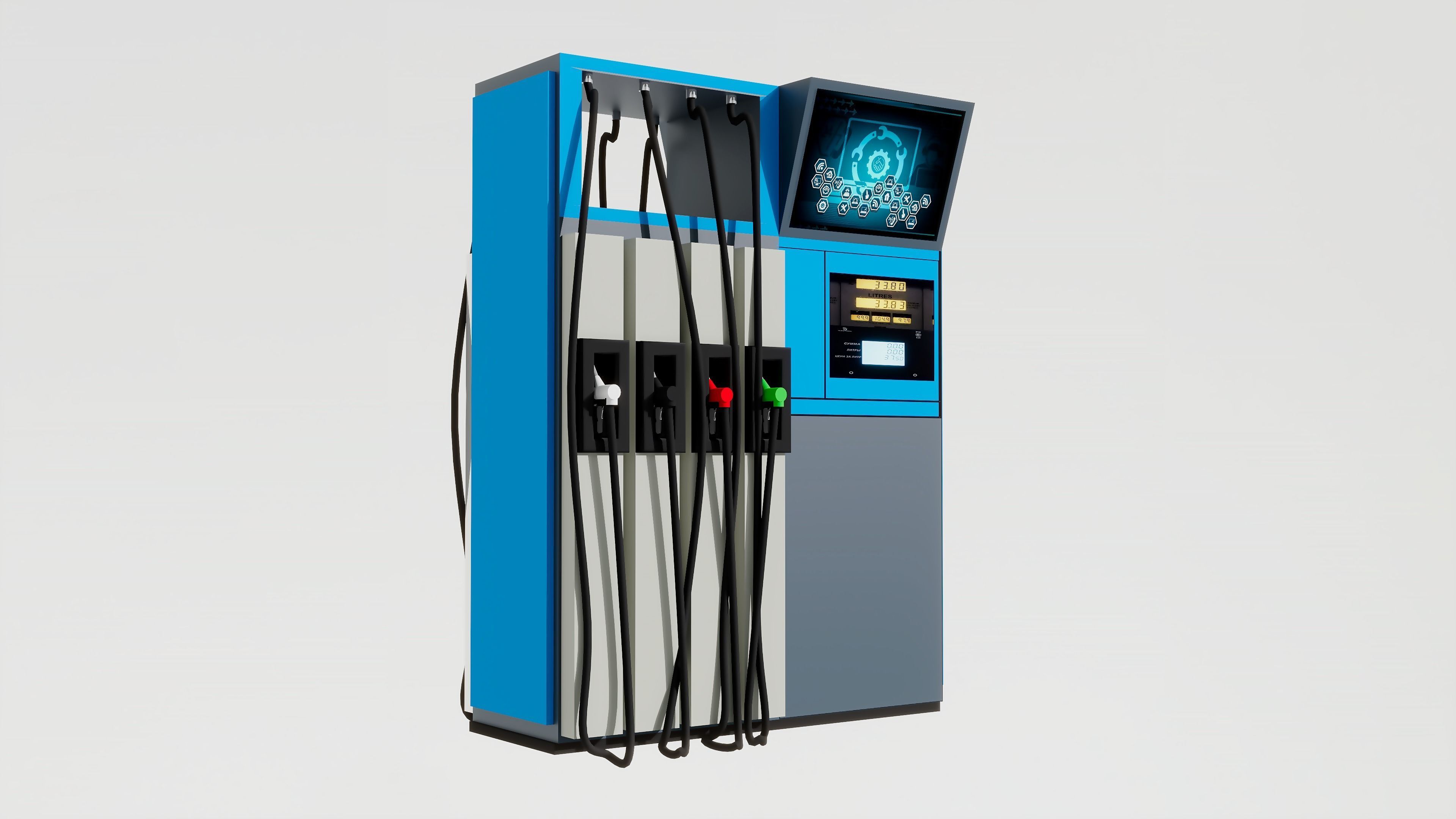 Fuel dispensers 3D model_3