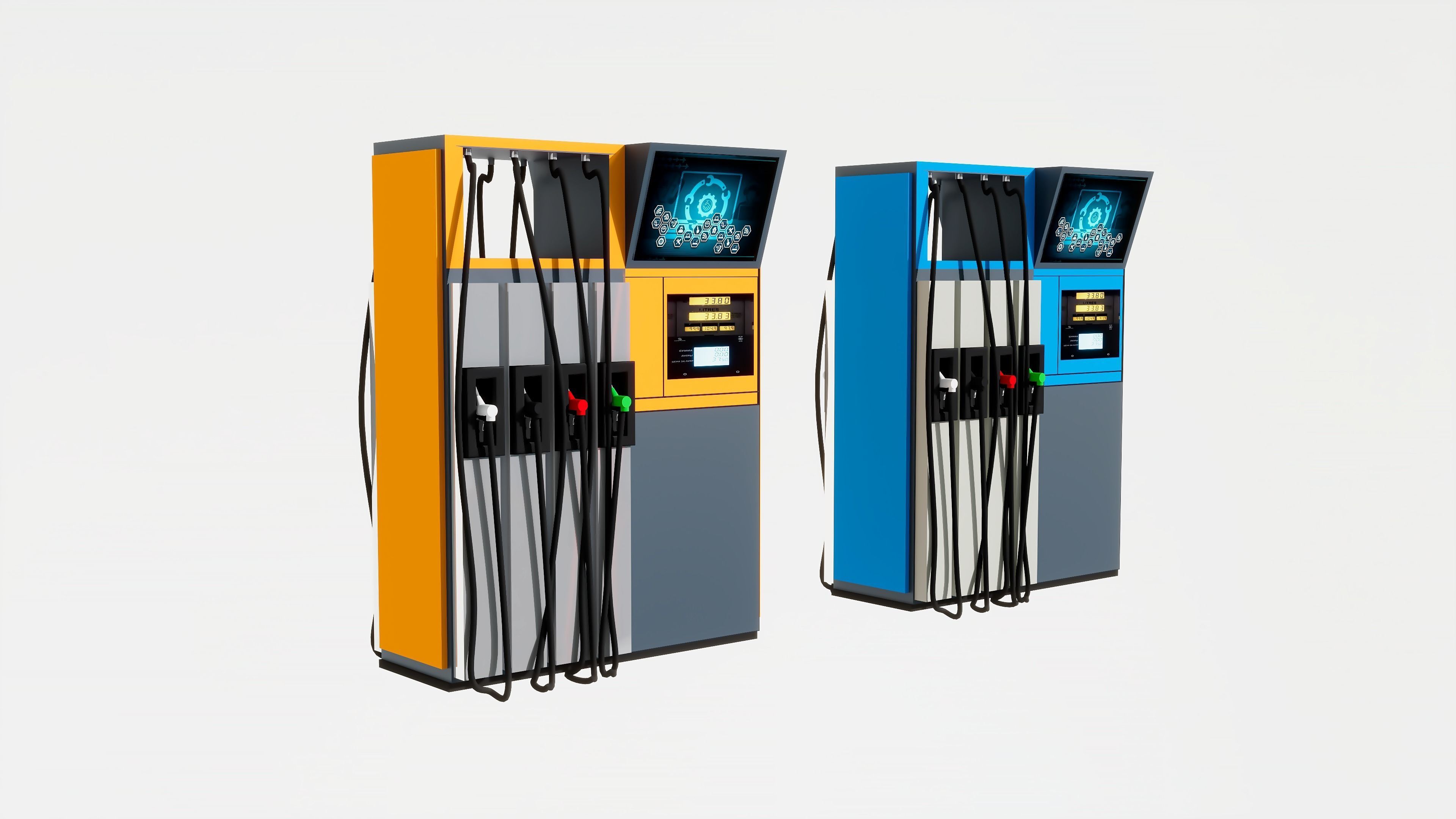 Fuel dispensers 3D model_1