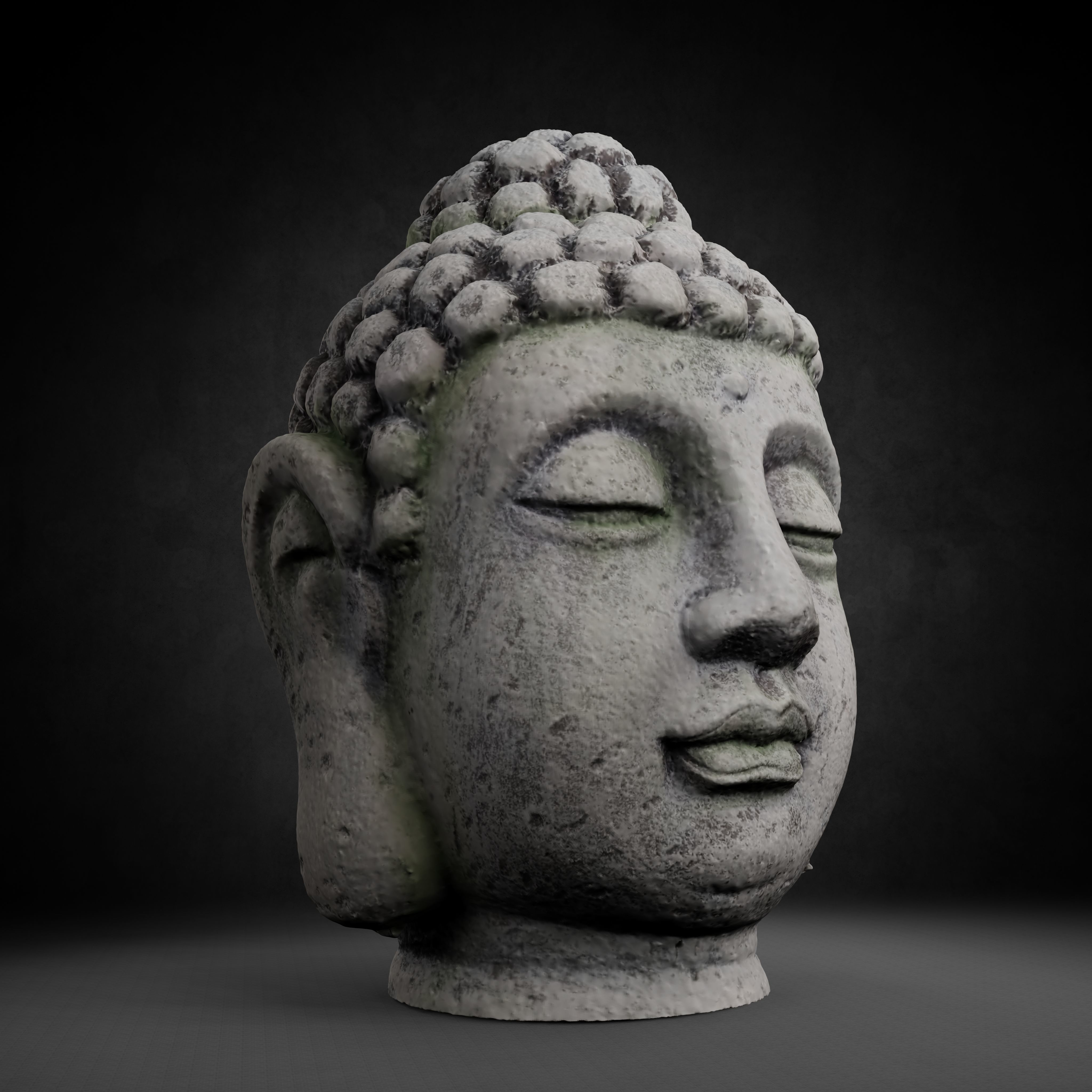 Buddha Photorealistic PBR Low-poly 3D model_55
