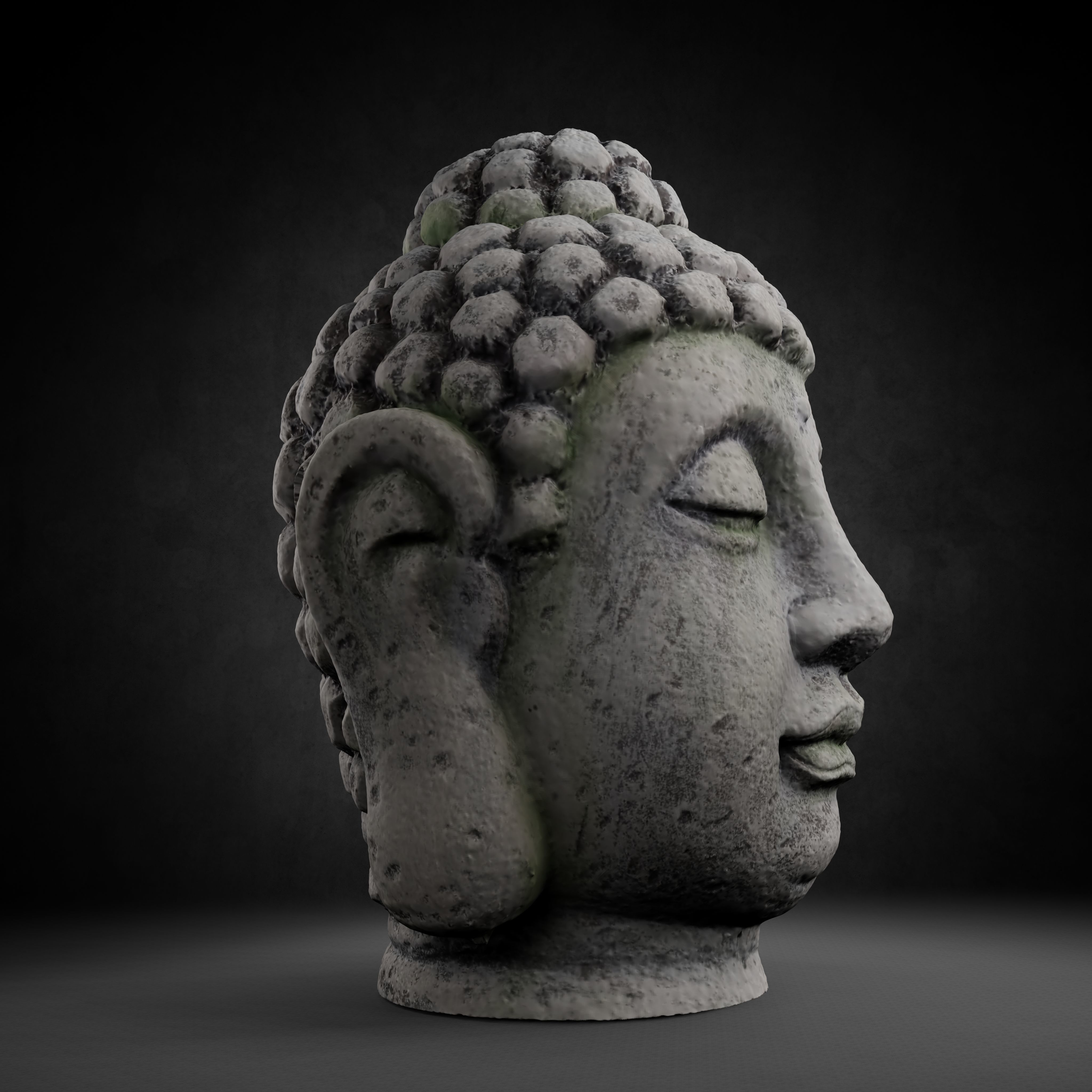 Buddha Photorealistic PBR Low-poly 3D model_50