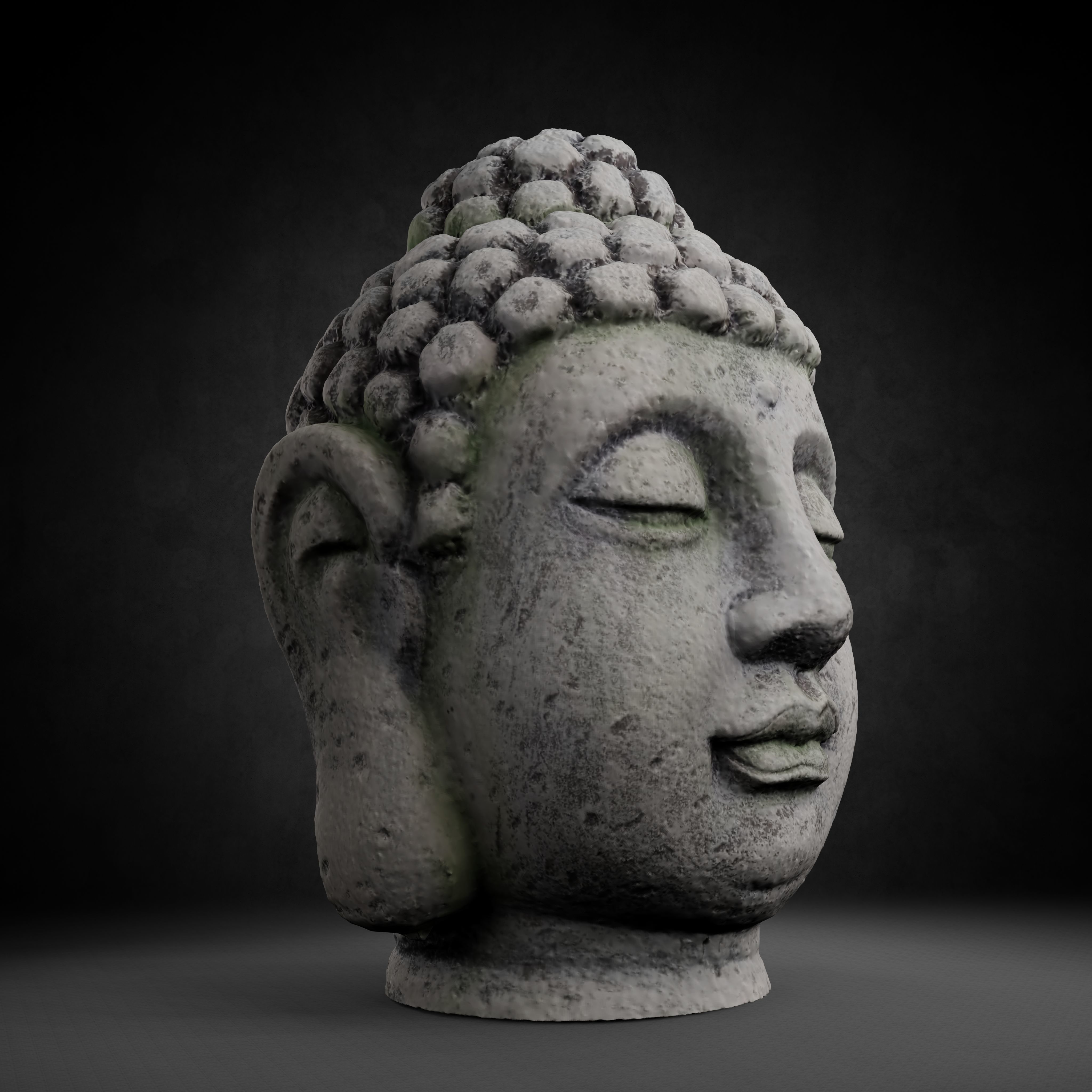 Buddha Photorealistic PBR Low-poly 3D model_53