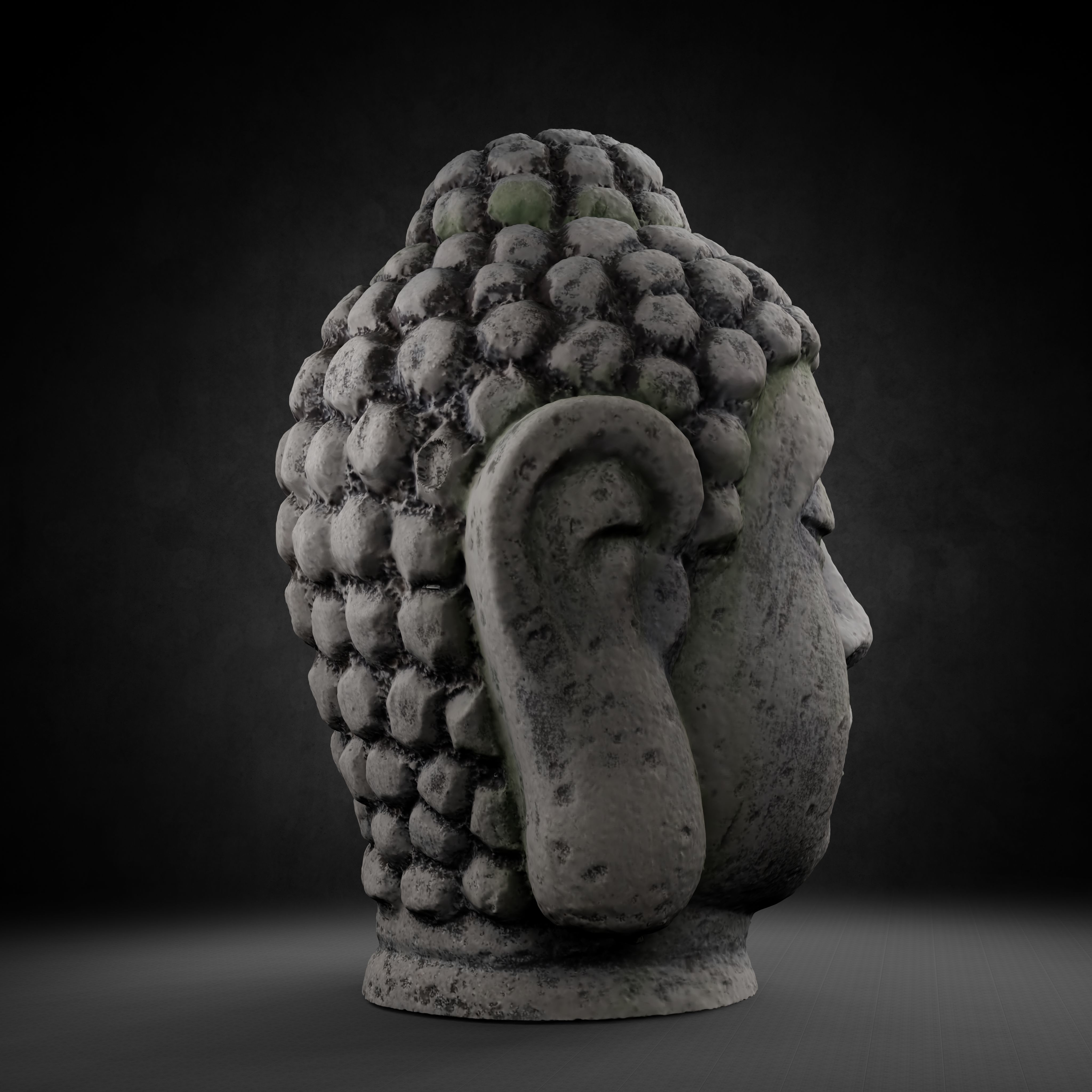 Buddha Photorealistic PBR Low-poly 3D model_45