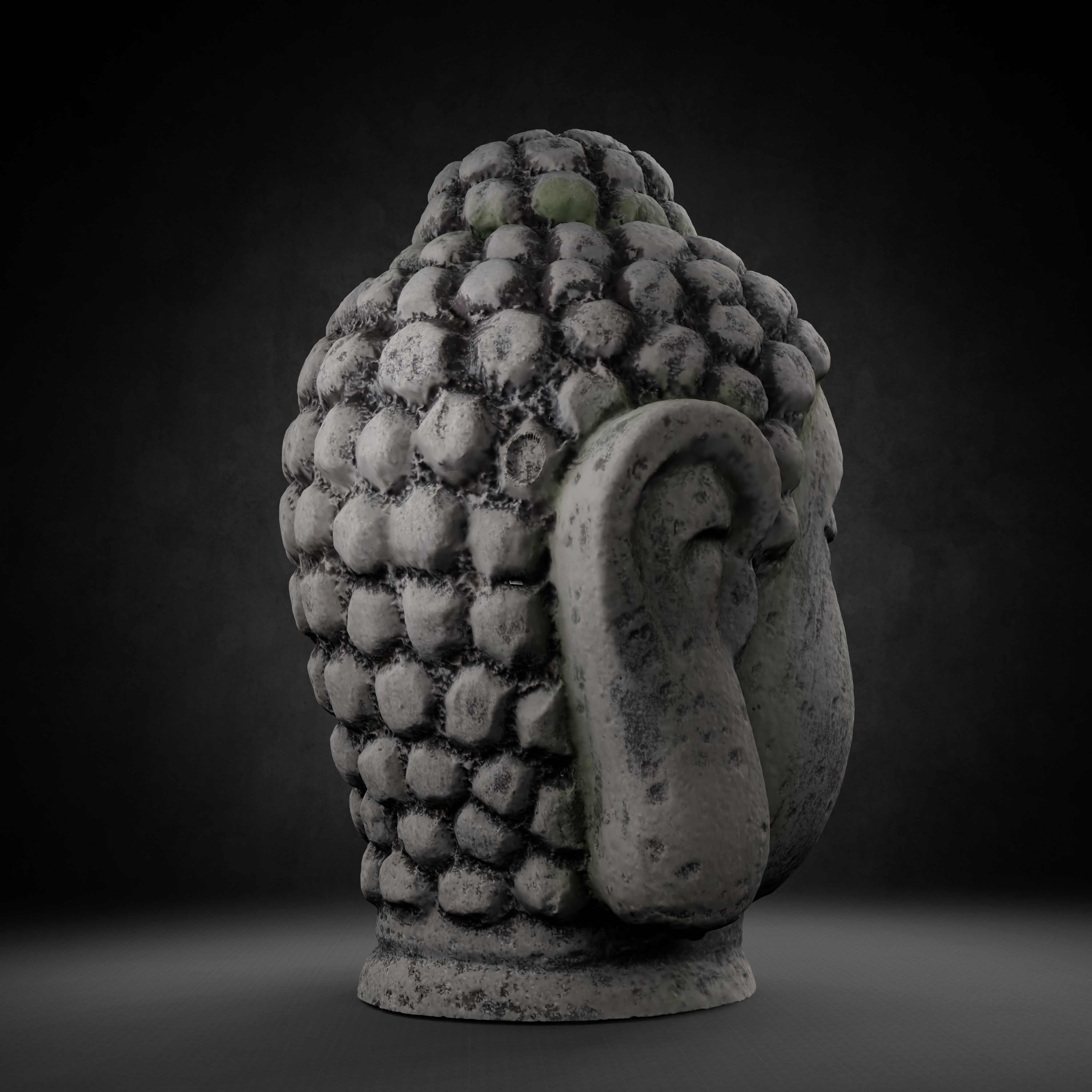 Buddha Photorealistic PBR Low-poly 3D model_43