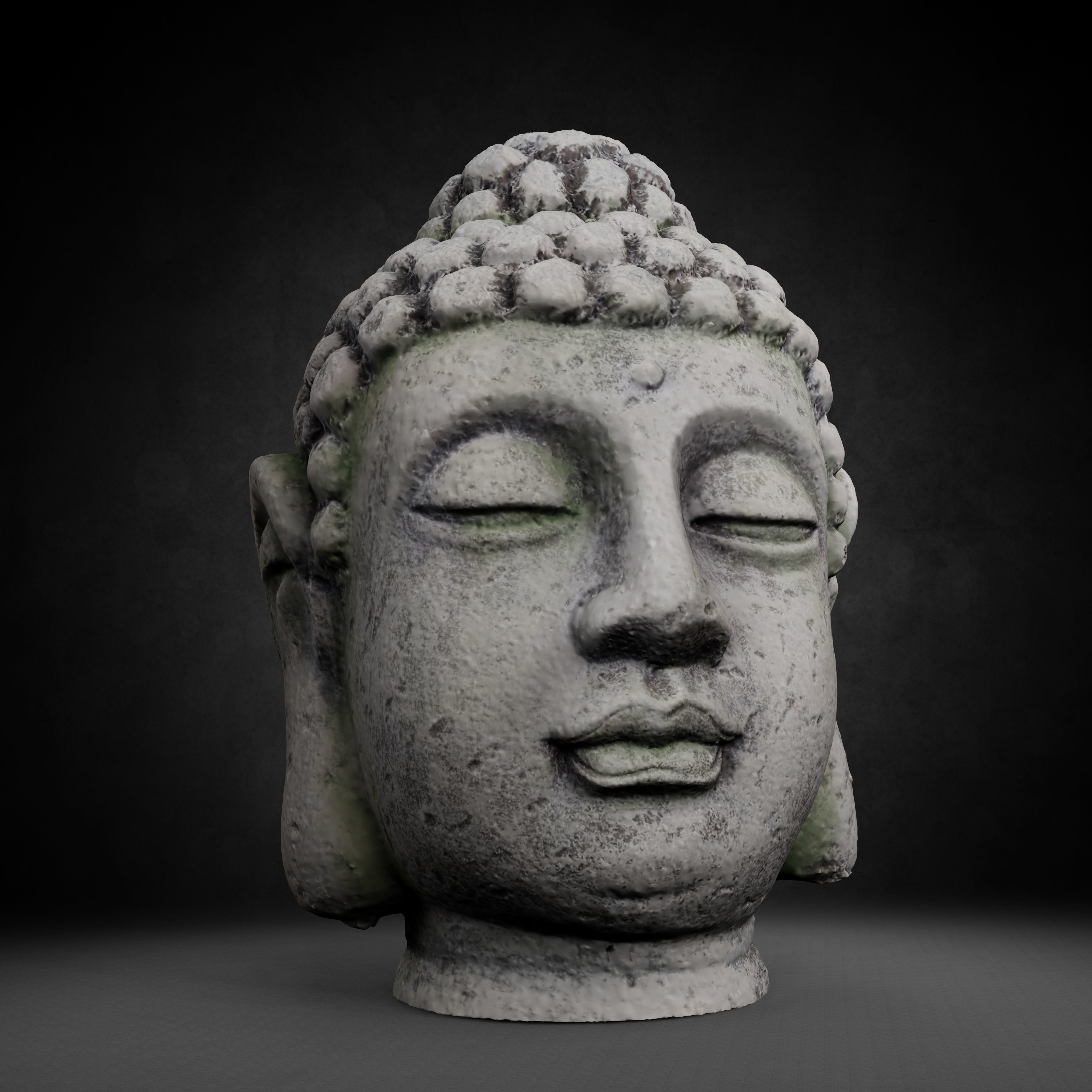 Buddha Photorealistic PBR Low-poly 3D model_62