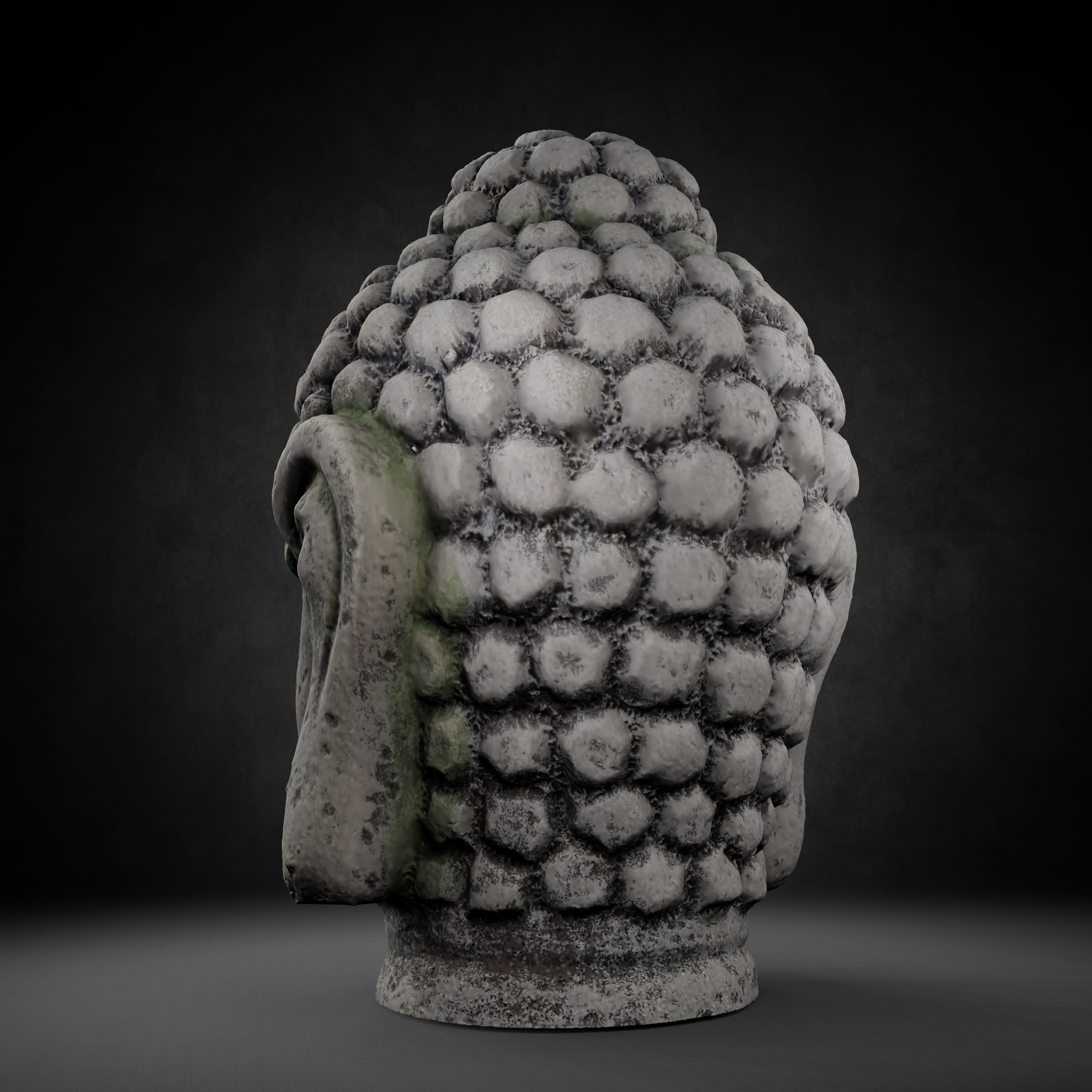 Buddha Photorealistic PBR Low-poly 3D model_32