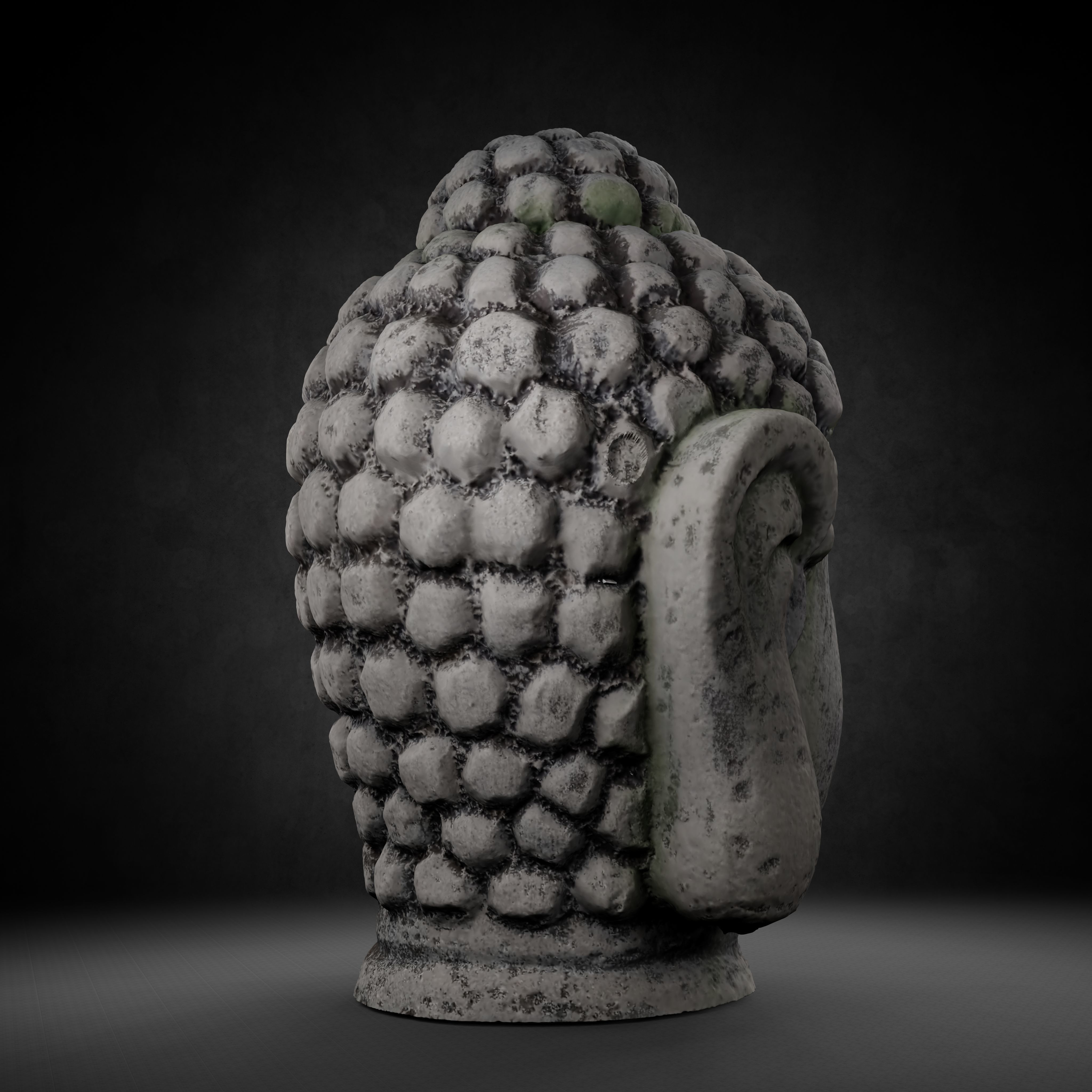 Buddha Photorealistic PBR Low-poly 3D model_41