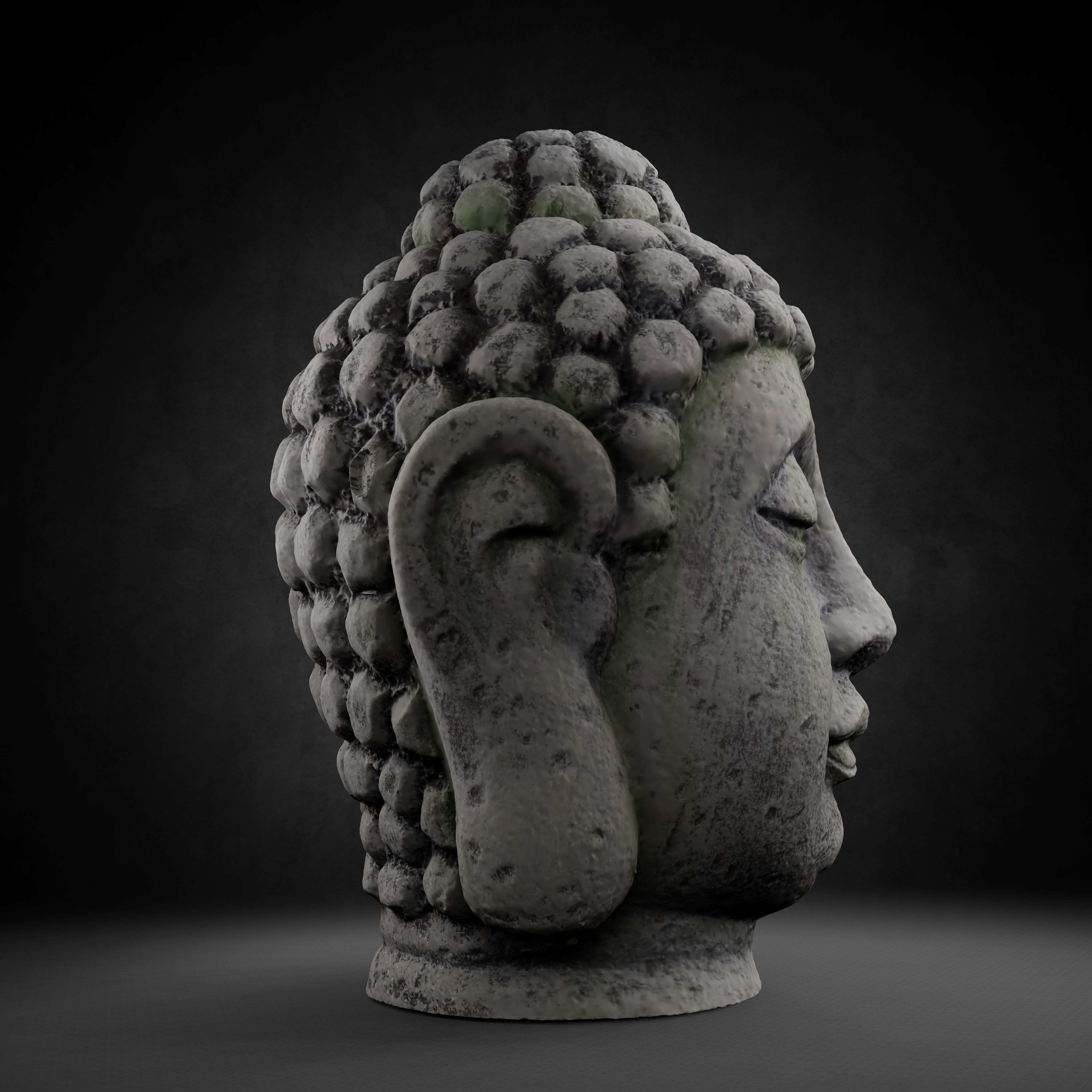 Buddha Photorealistic PBR Low-poly 3D model_47