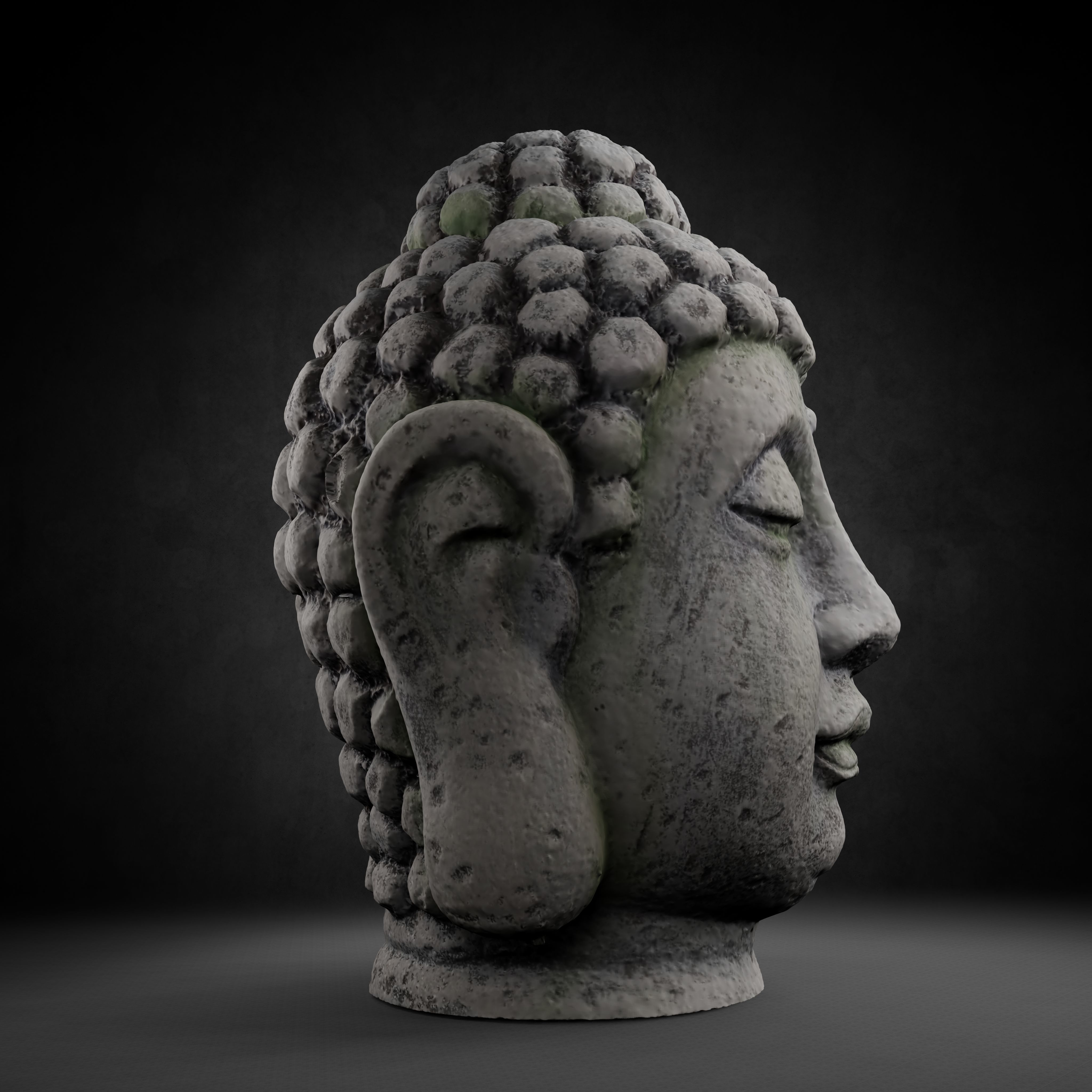 Buddha Photorealistic PBR Low-poly 3D model_48