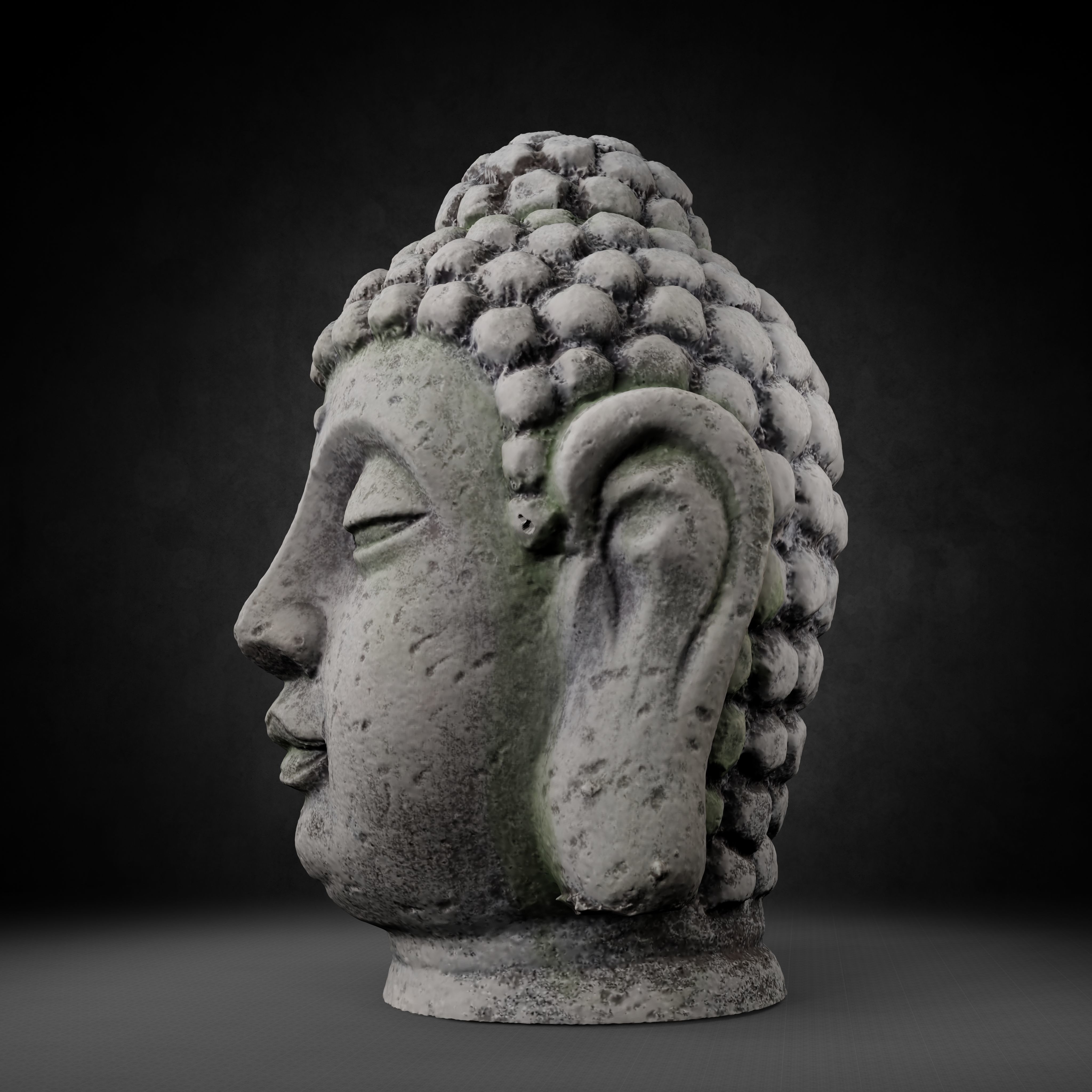 Buddha Photorealistic PBR Low-poly 3D model_24