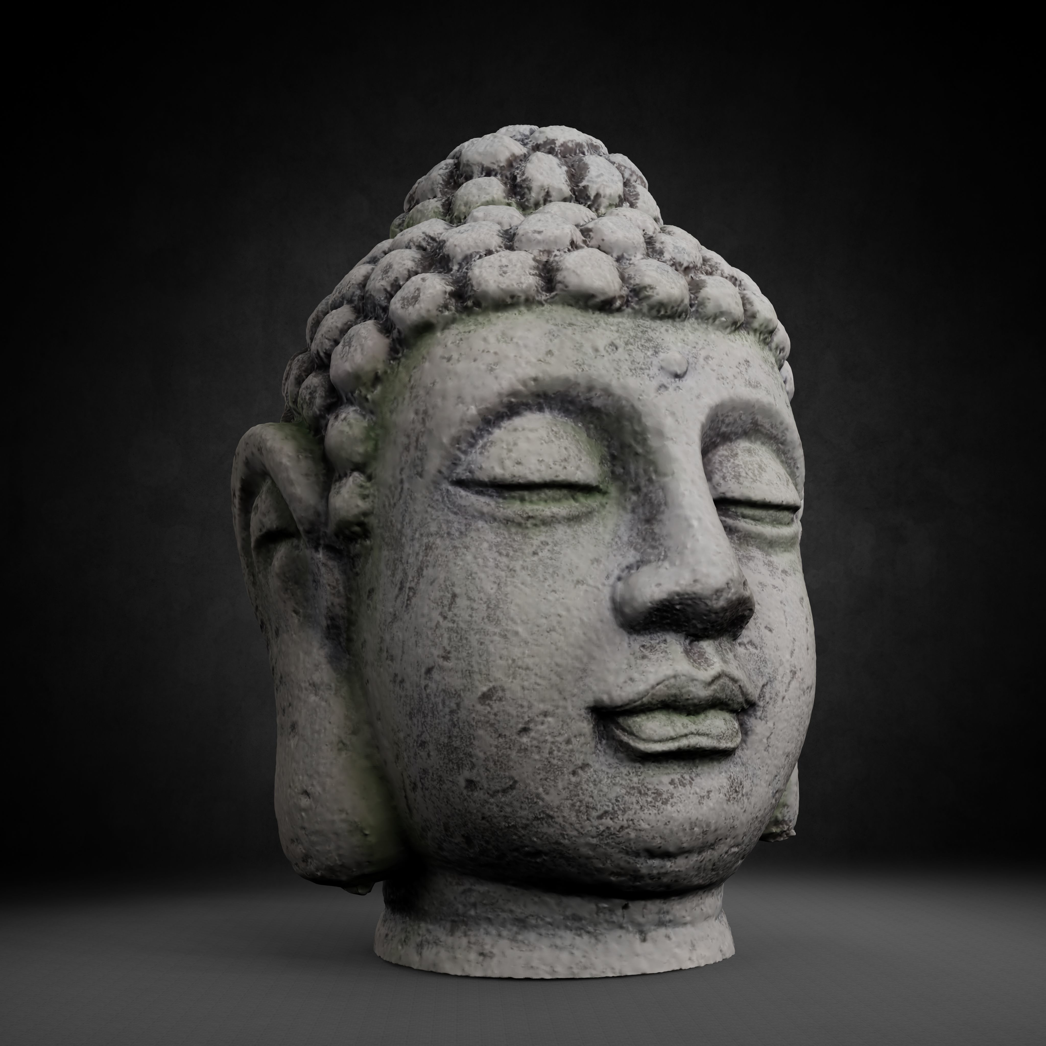 Buddha Photorealistic PBR Low-poly 3D model_57