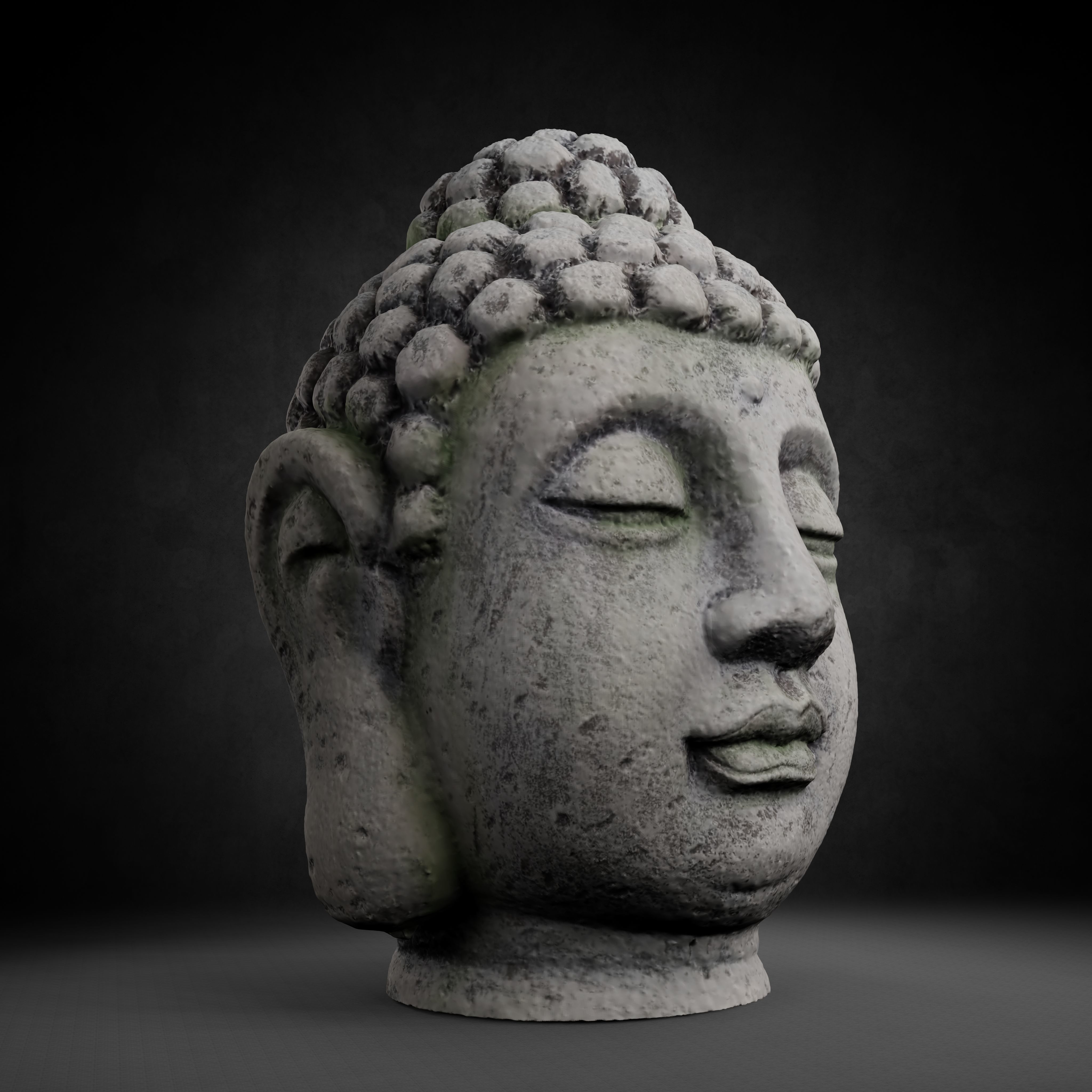 Buddha Photorealistic PBR Low-poly 3D model_54