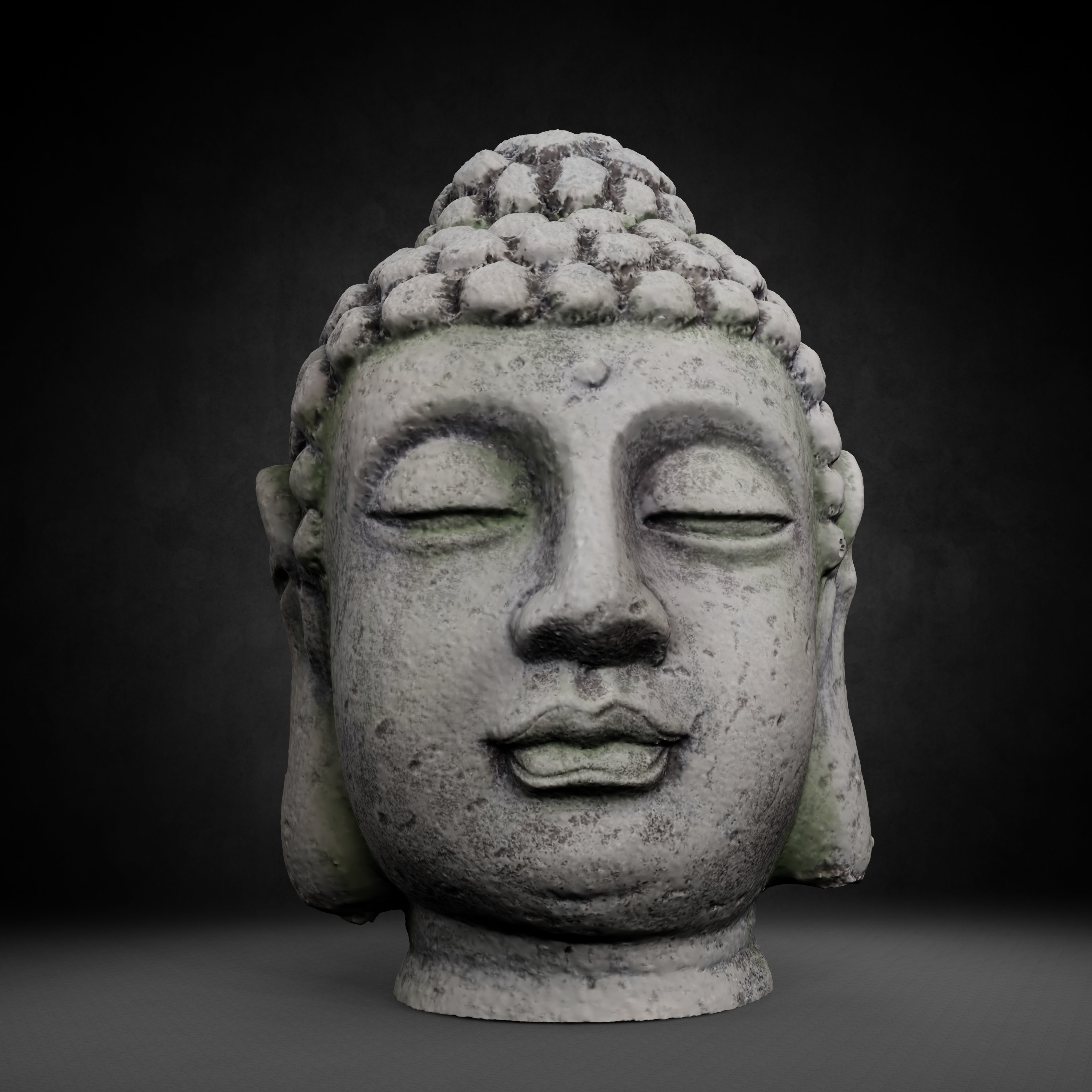 Buddha Photorealistic PBR Low-poly 3D model_11