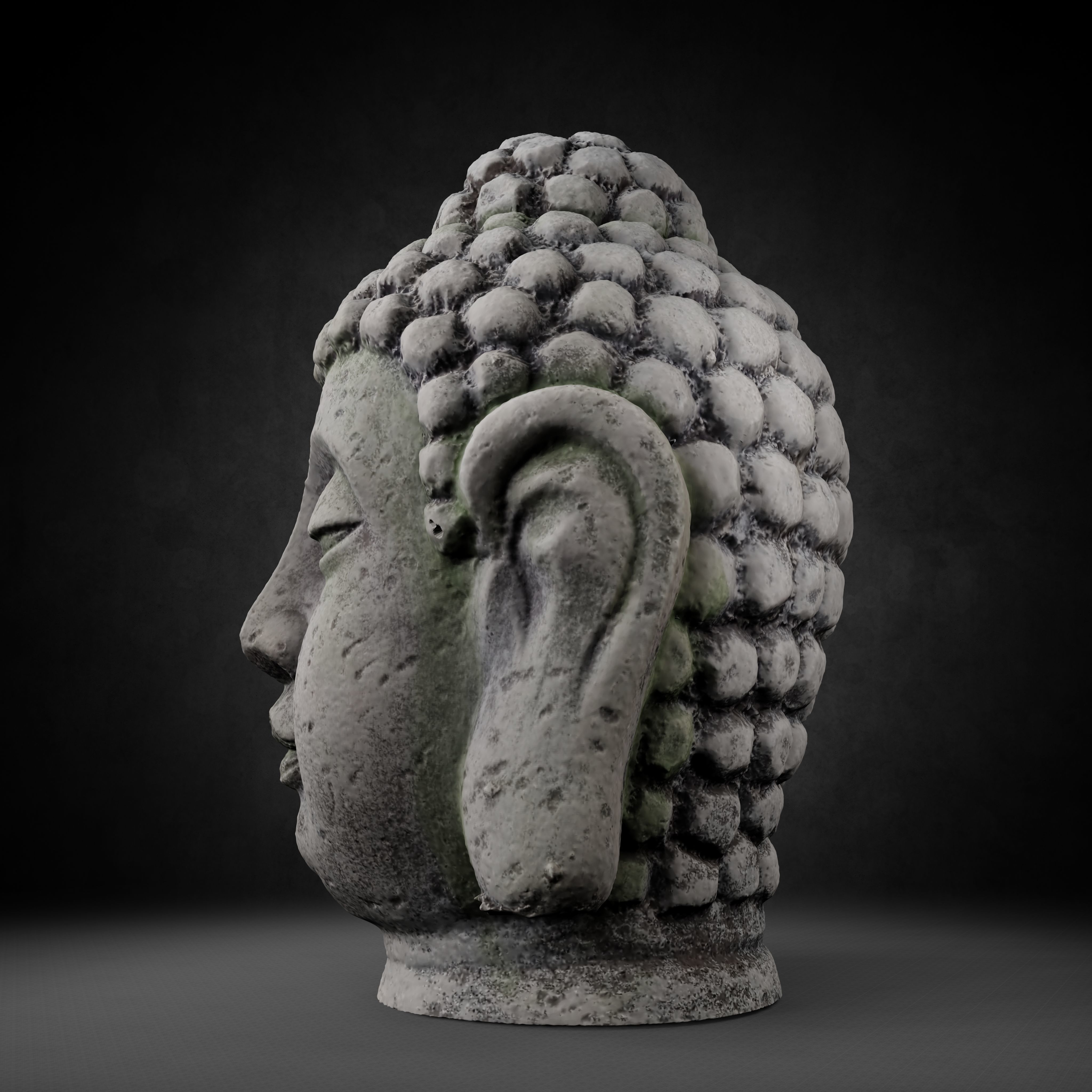 Buddha Photorealistic PBR Low-poly 3D model_26