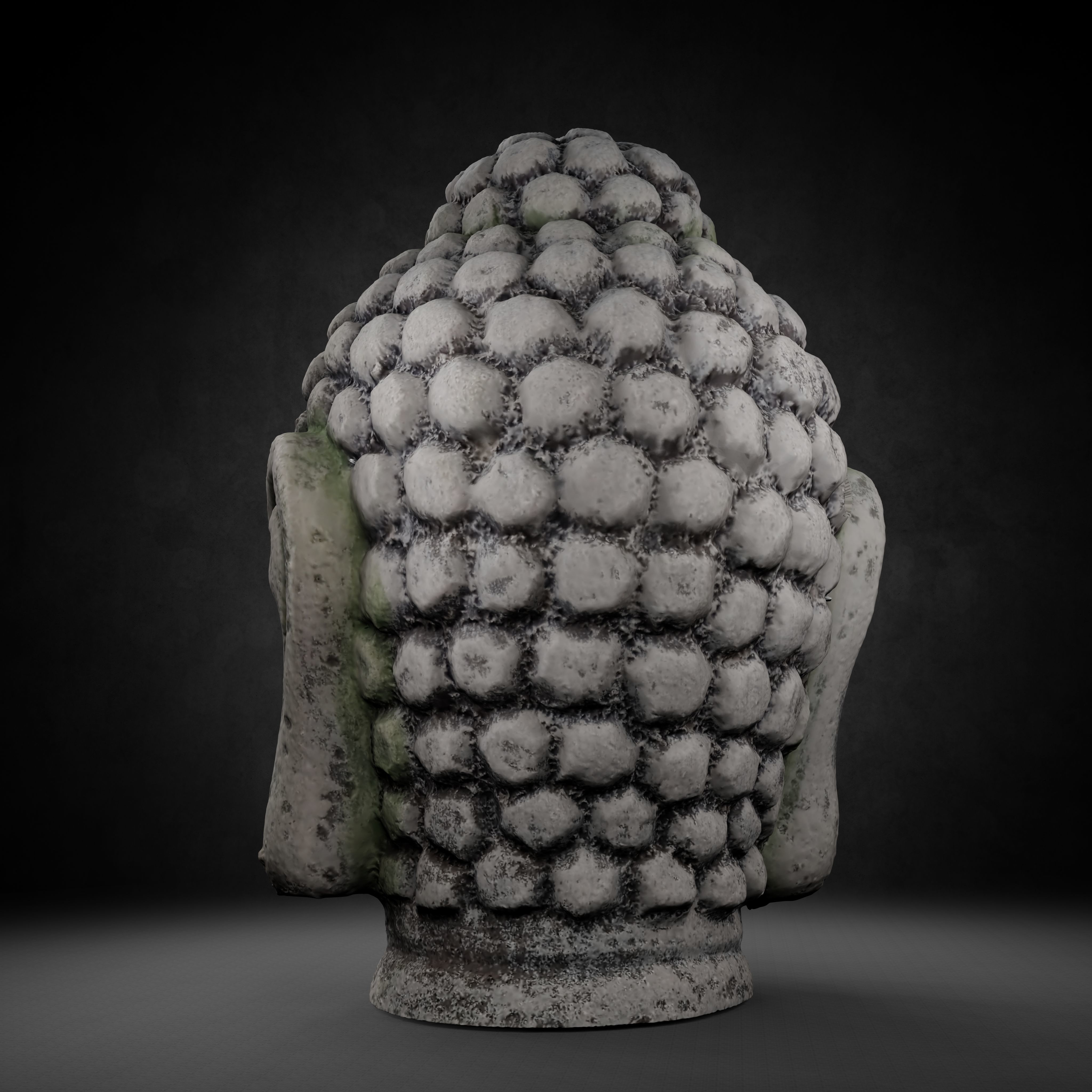 Buddha Photorealistic PBR Low-poly 3D model_34