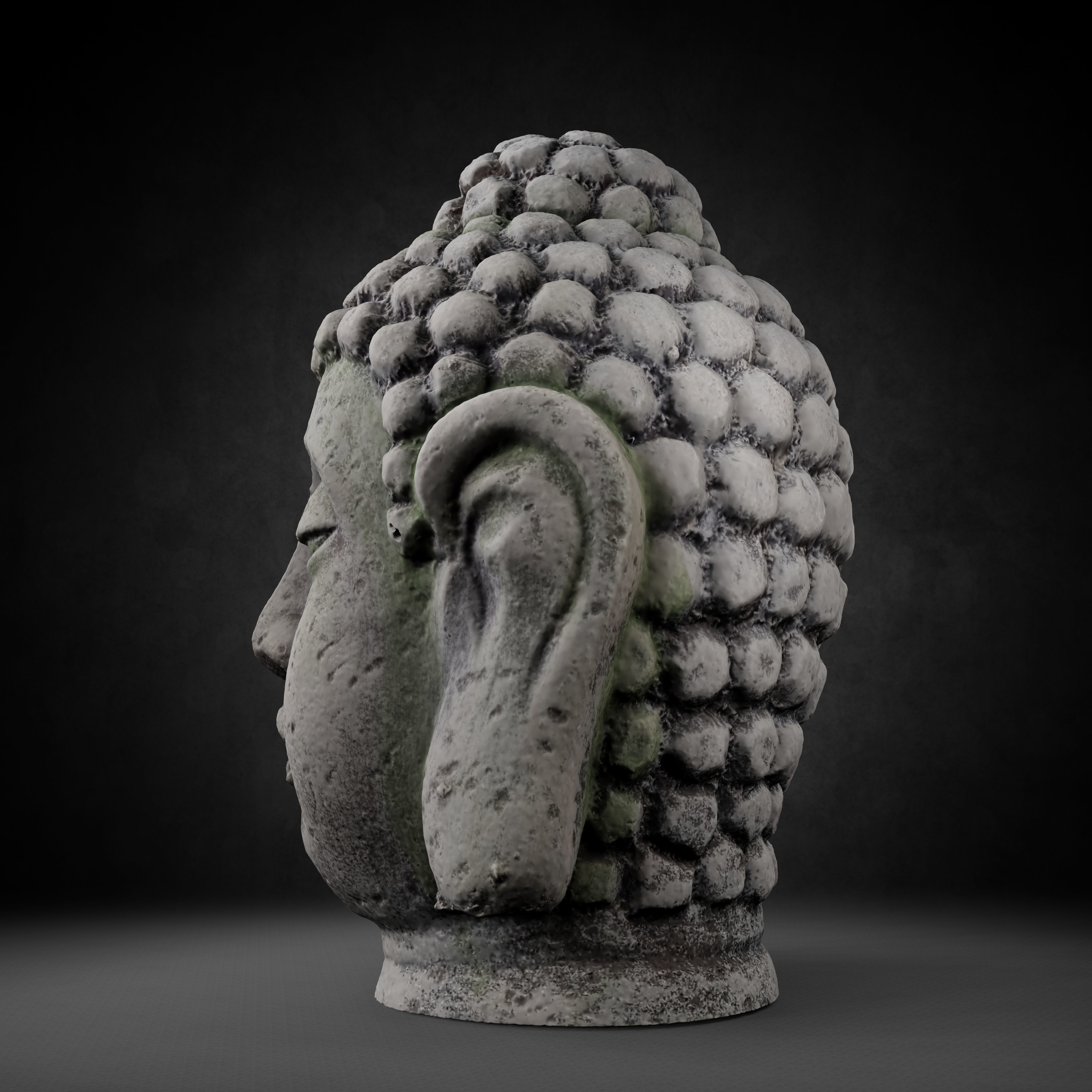 Buddha Photorealistic PBR Low-poly 3D model_27