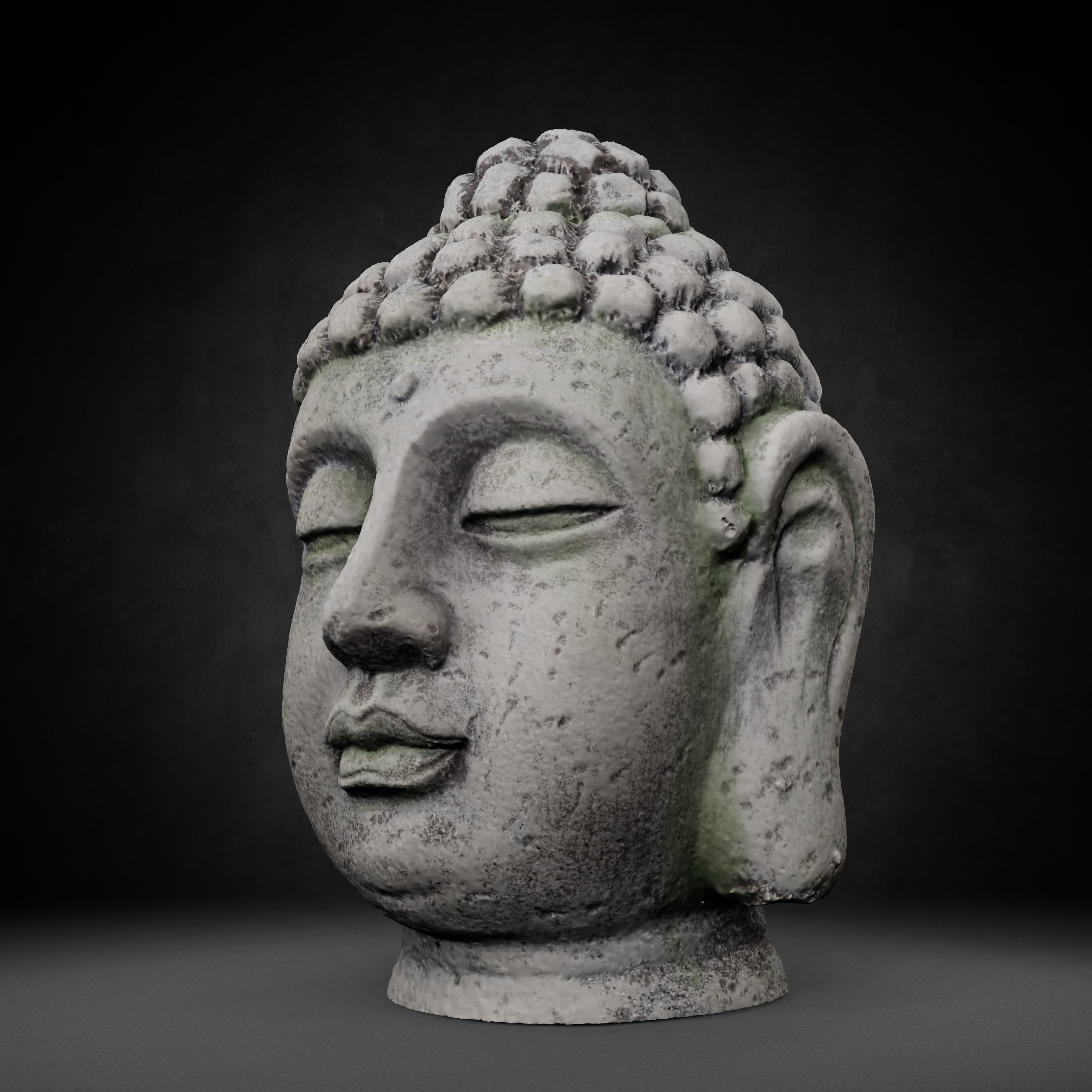 Buddha Photorealistic PBR Low-poly 3D model_19