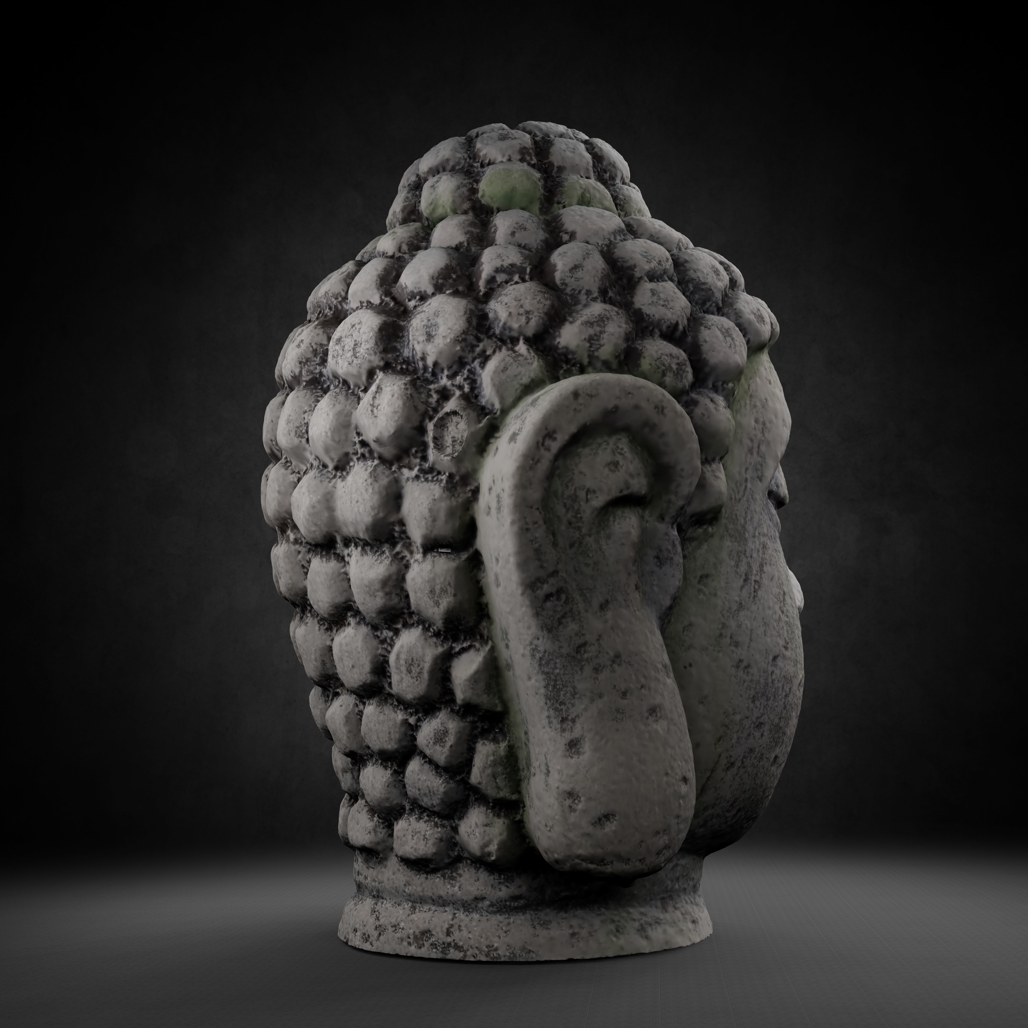 Buddha Photorealistic PBR Low-poly 3D model_44