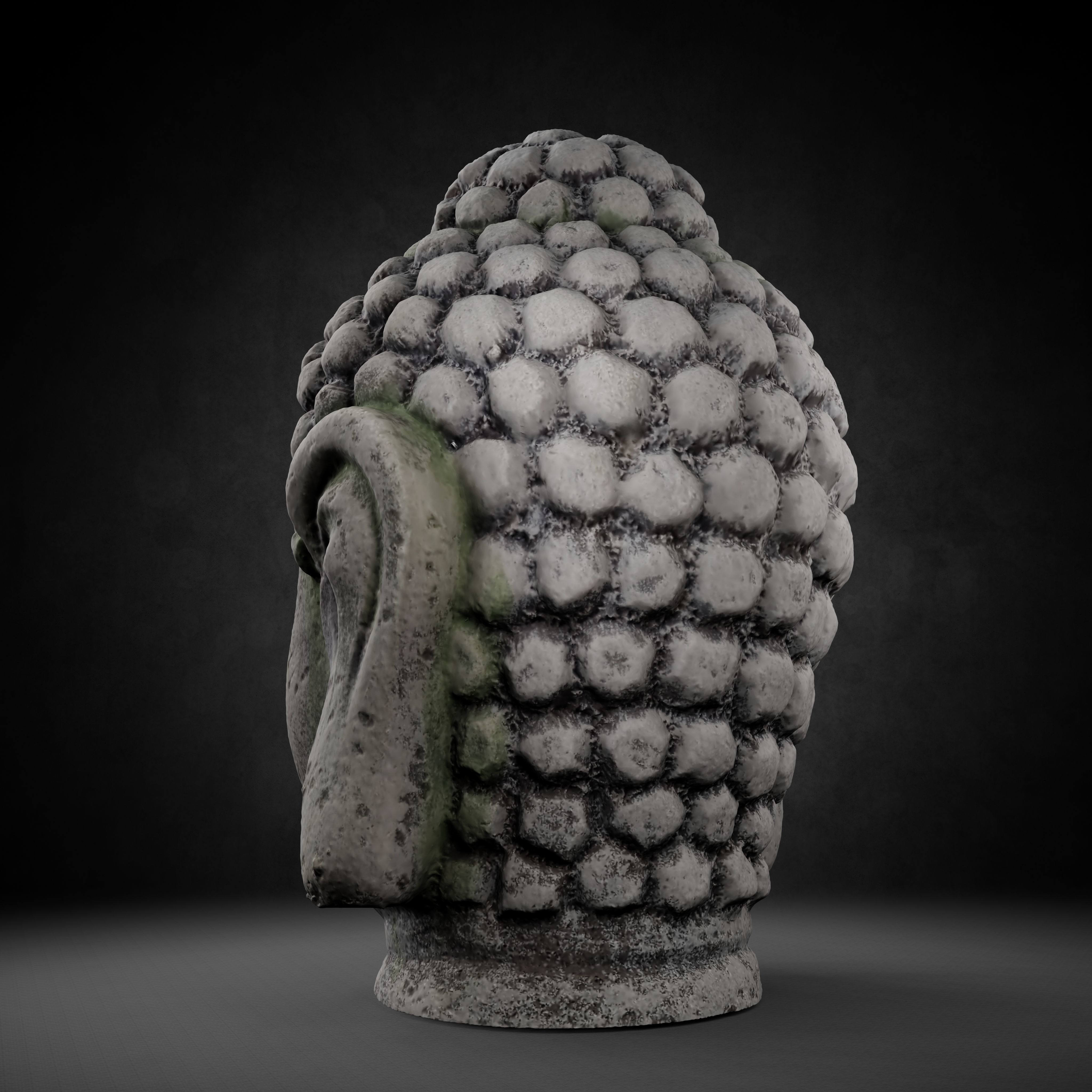 Buddha Photorealistic PBR Low-poly 3D model_31