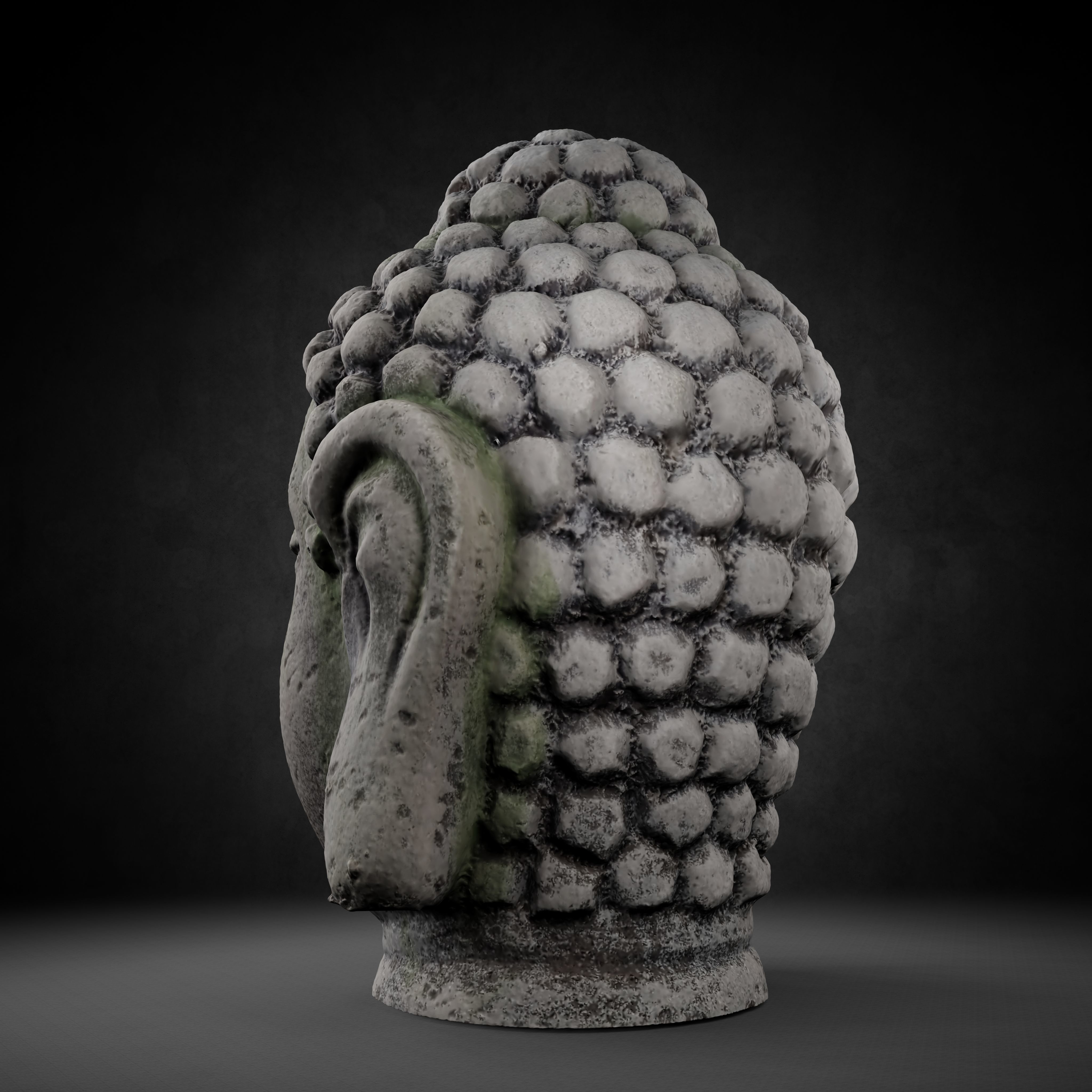 Buddha Photorealistic PBR Low-poly 3D model_30