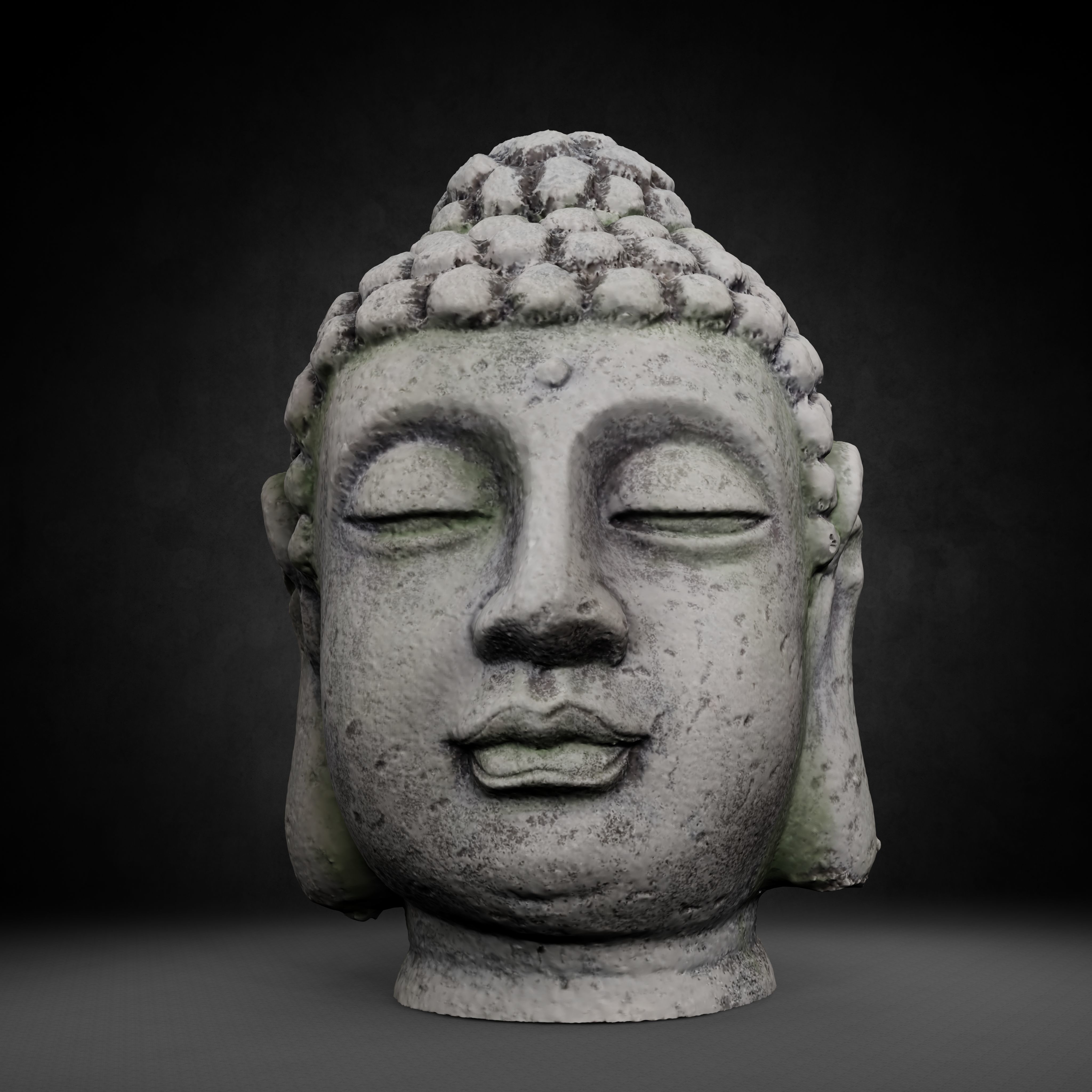 Buddha Photorealistic PBR Low-poly 3D model_13