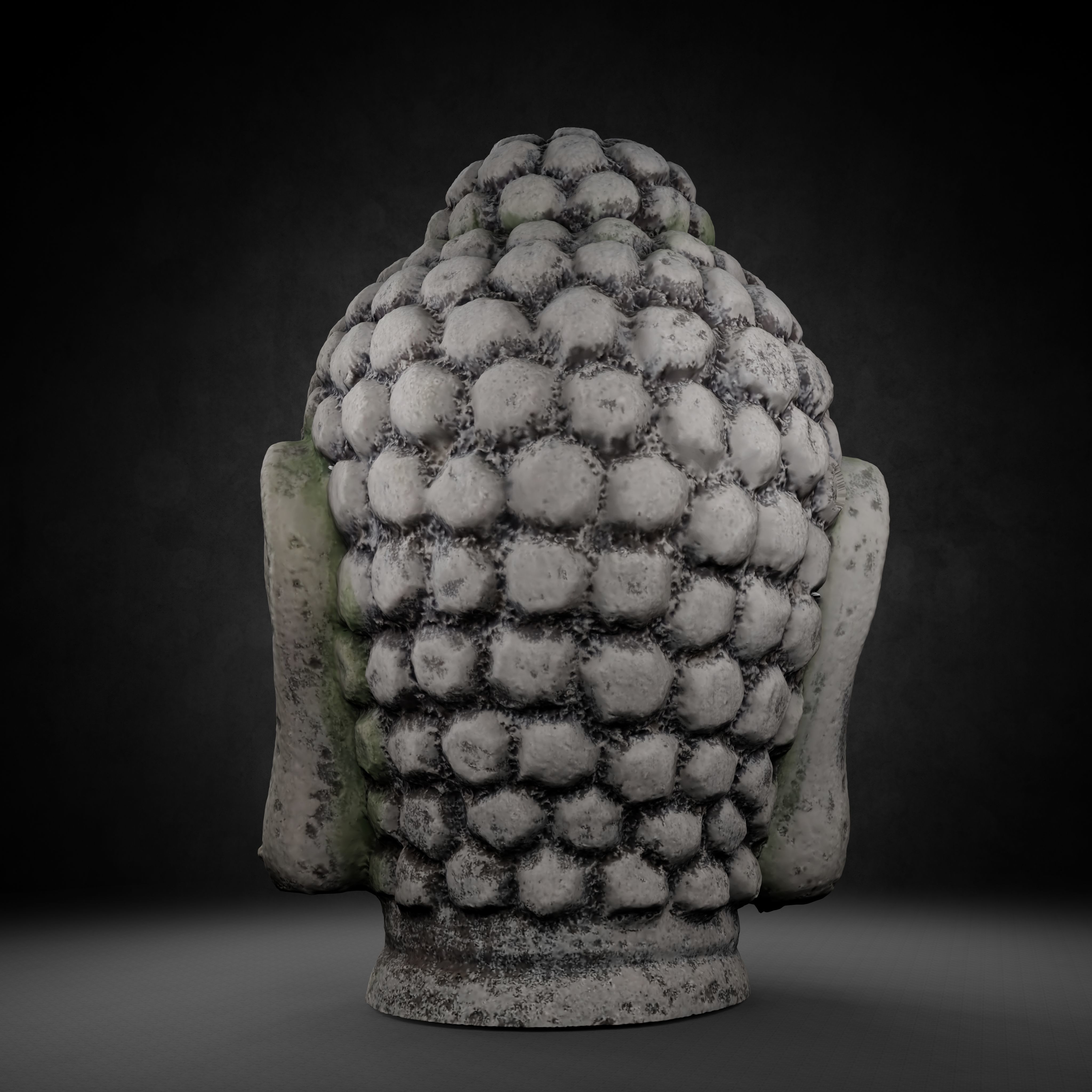 Buddha Photorealistic PBR Low-poly 3D model_35