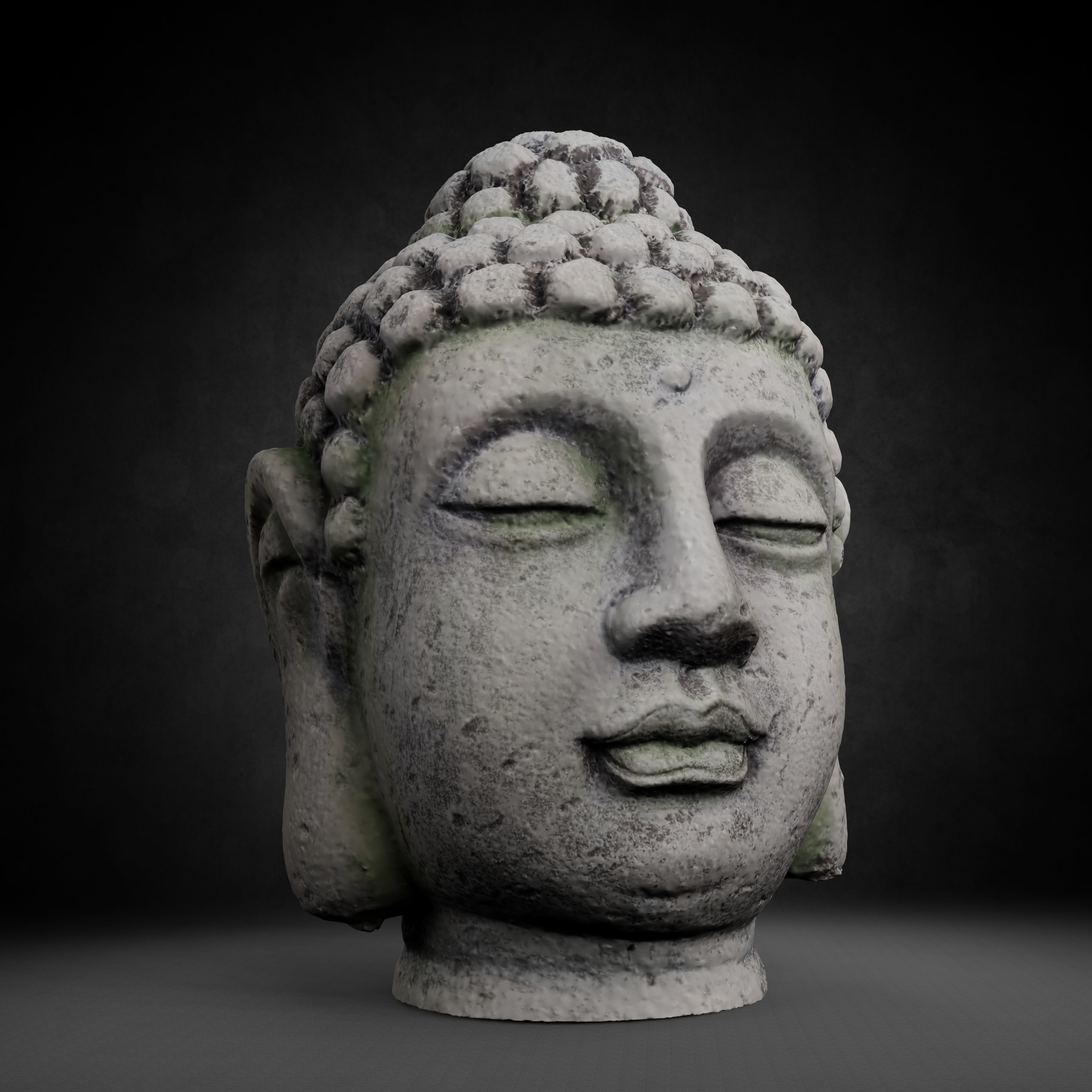 Buddha Photorealistic PBR Low-poly 3D model_59