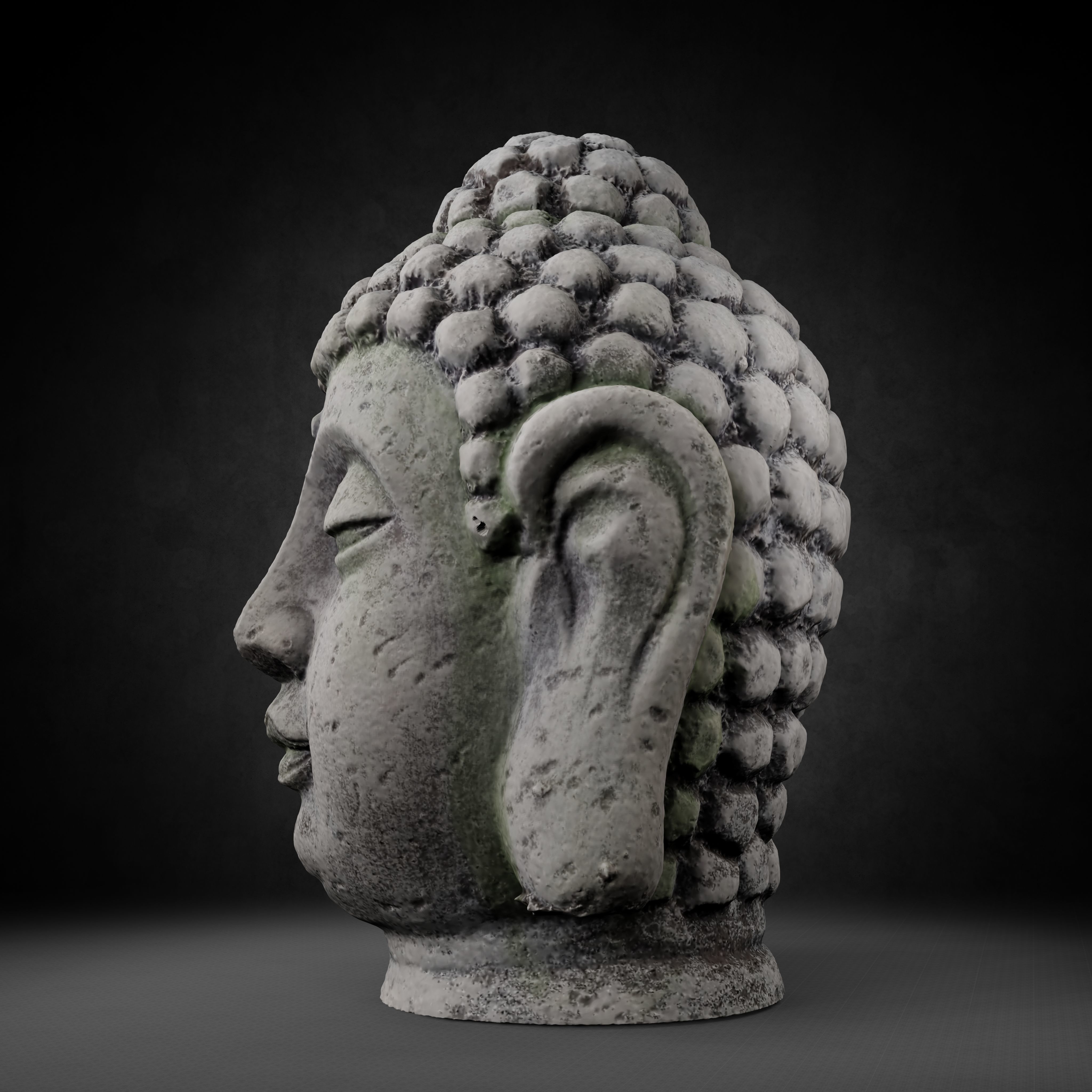 Buddha Photorealistic PBR Low-poly 3D model_25
