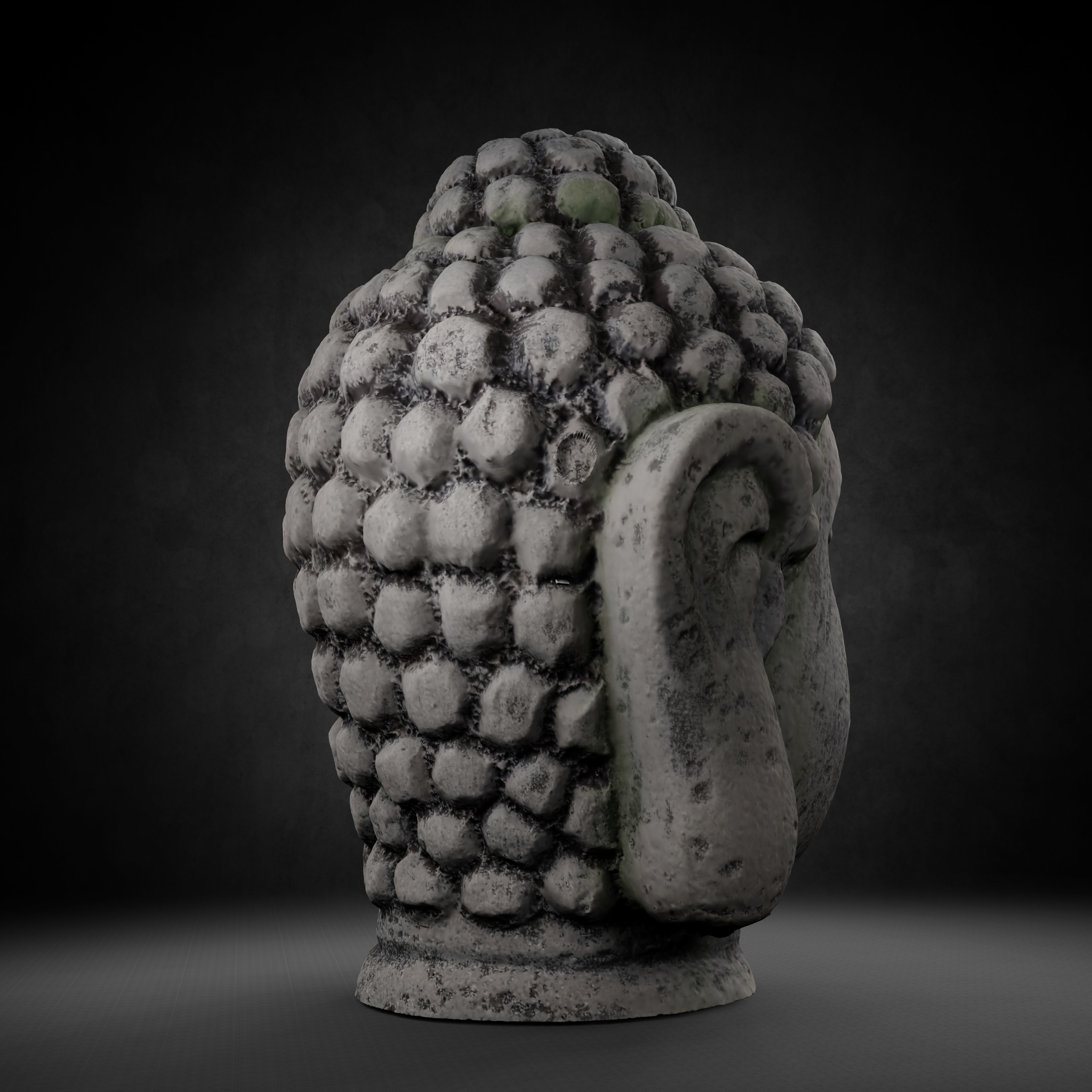 Buddha Photorealistic PBR Low-poly 3D model_42