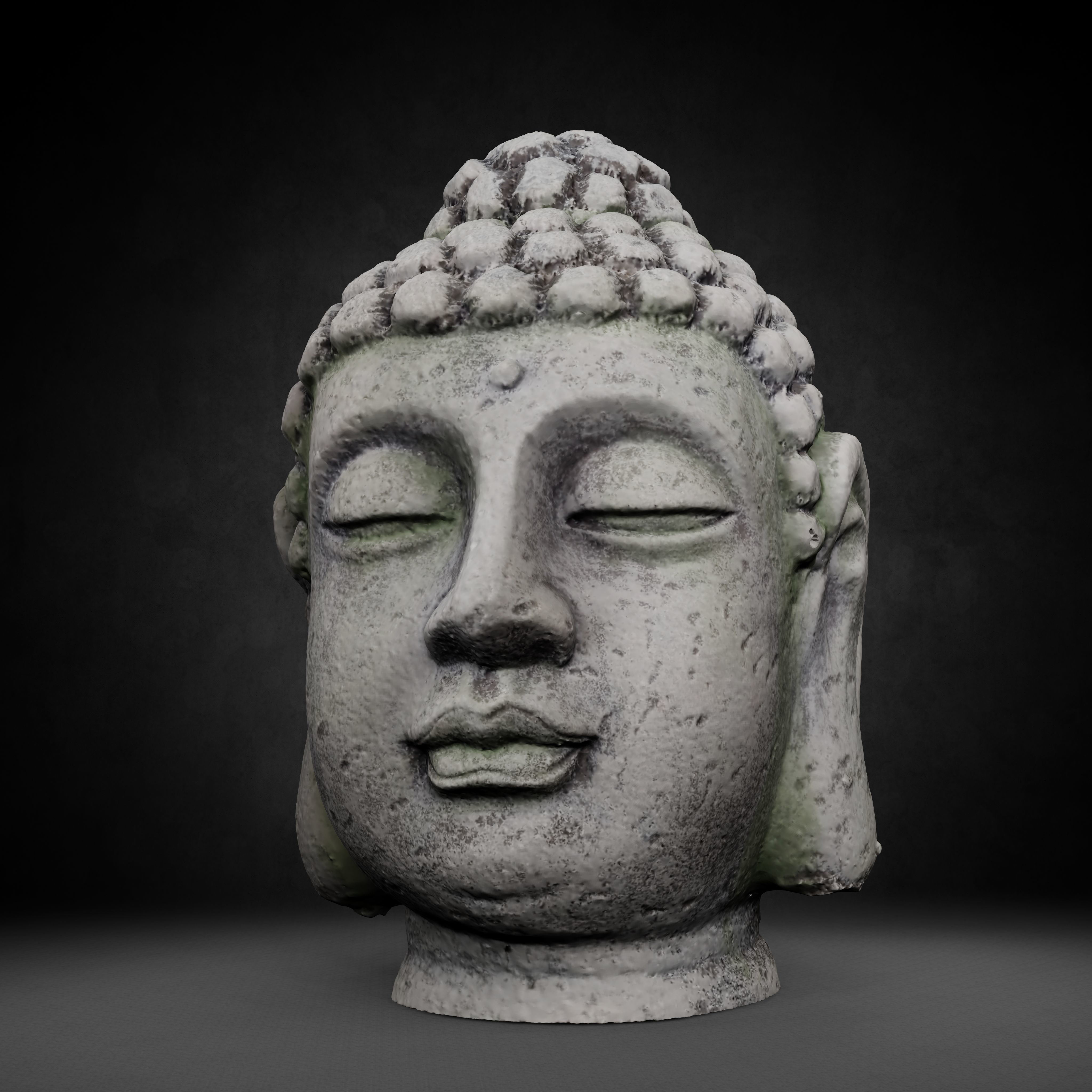 Buddha Photorealistic PBR Low-poly 3D model_15